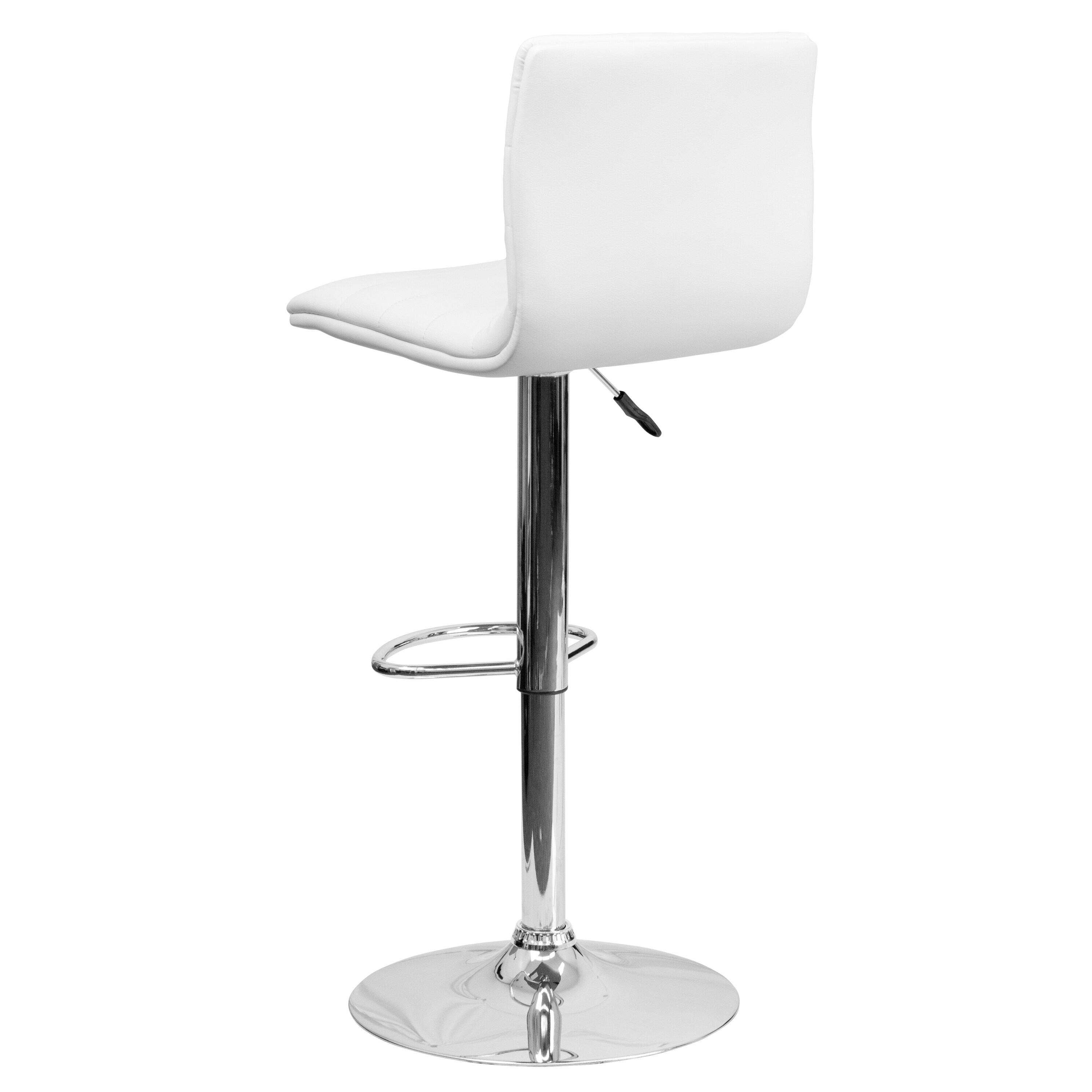 Flash Furniture 23.75" Square Adjustable Bar Table in White 