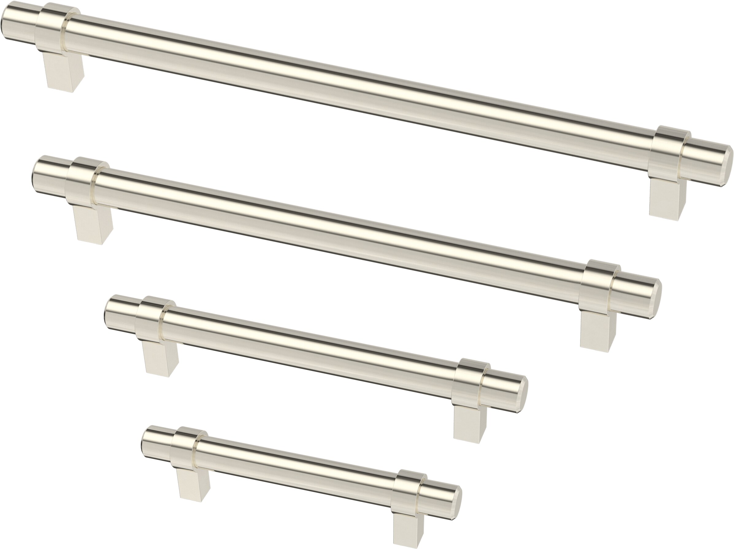 Franklin Brass Simple Wrapped Bar 30-Pack 8-13/16-in Center to Center Stainless Steel Rectangular Bar Drawer Pulls