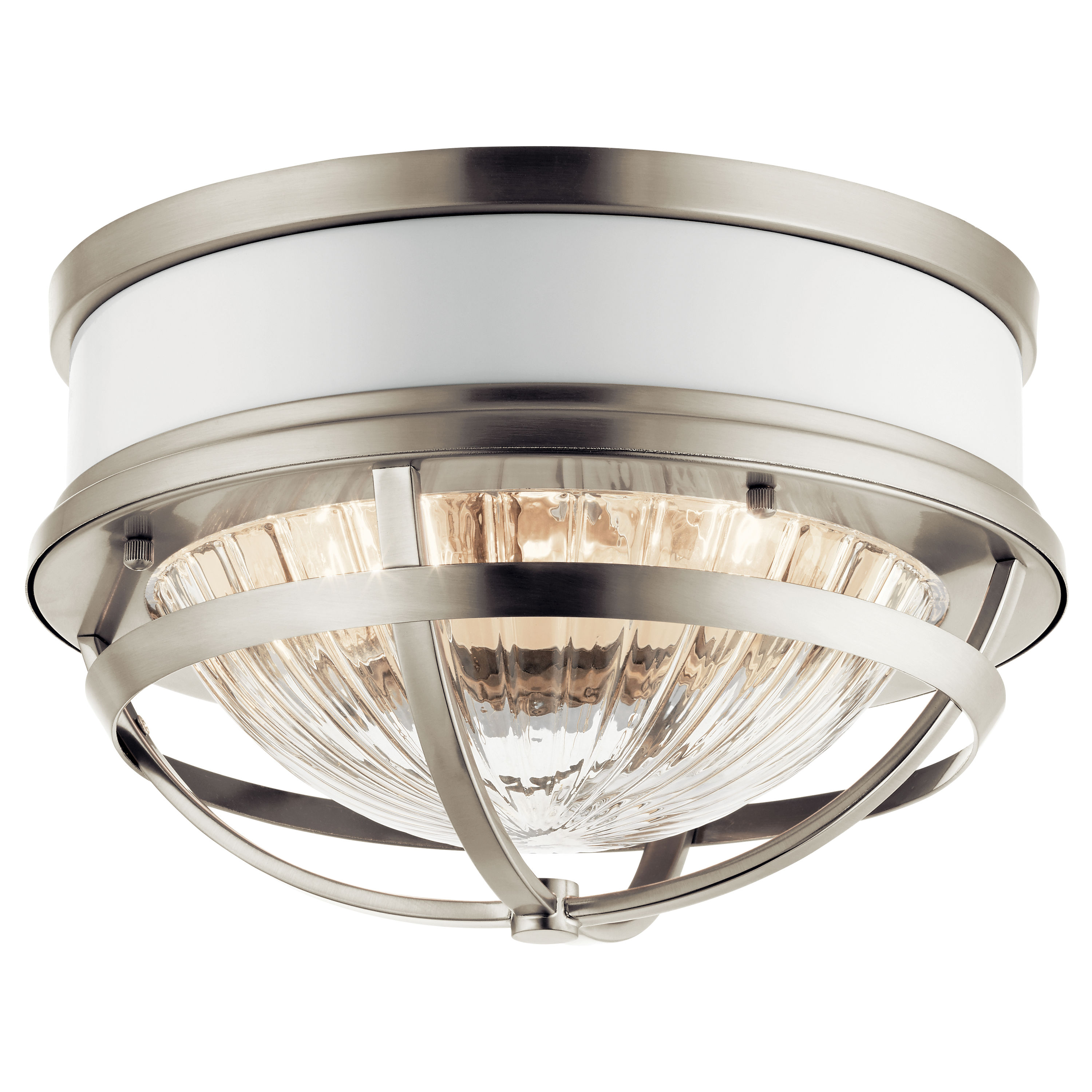 kichler flush mount brushed nickel