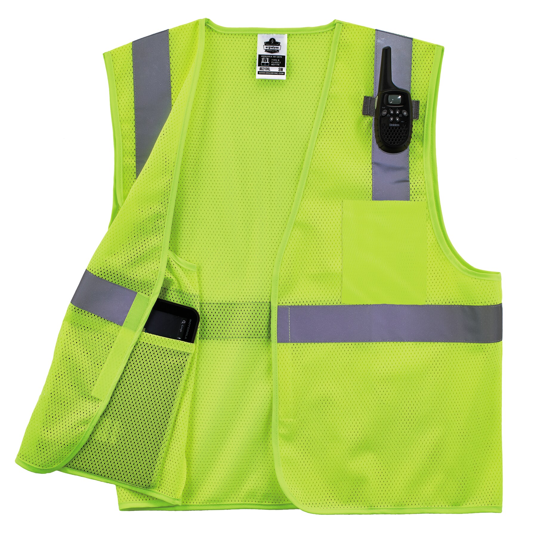 Hi Vis High Visibility Safety Vest Waistcoat Road Safety Yellow Different Sizes 