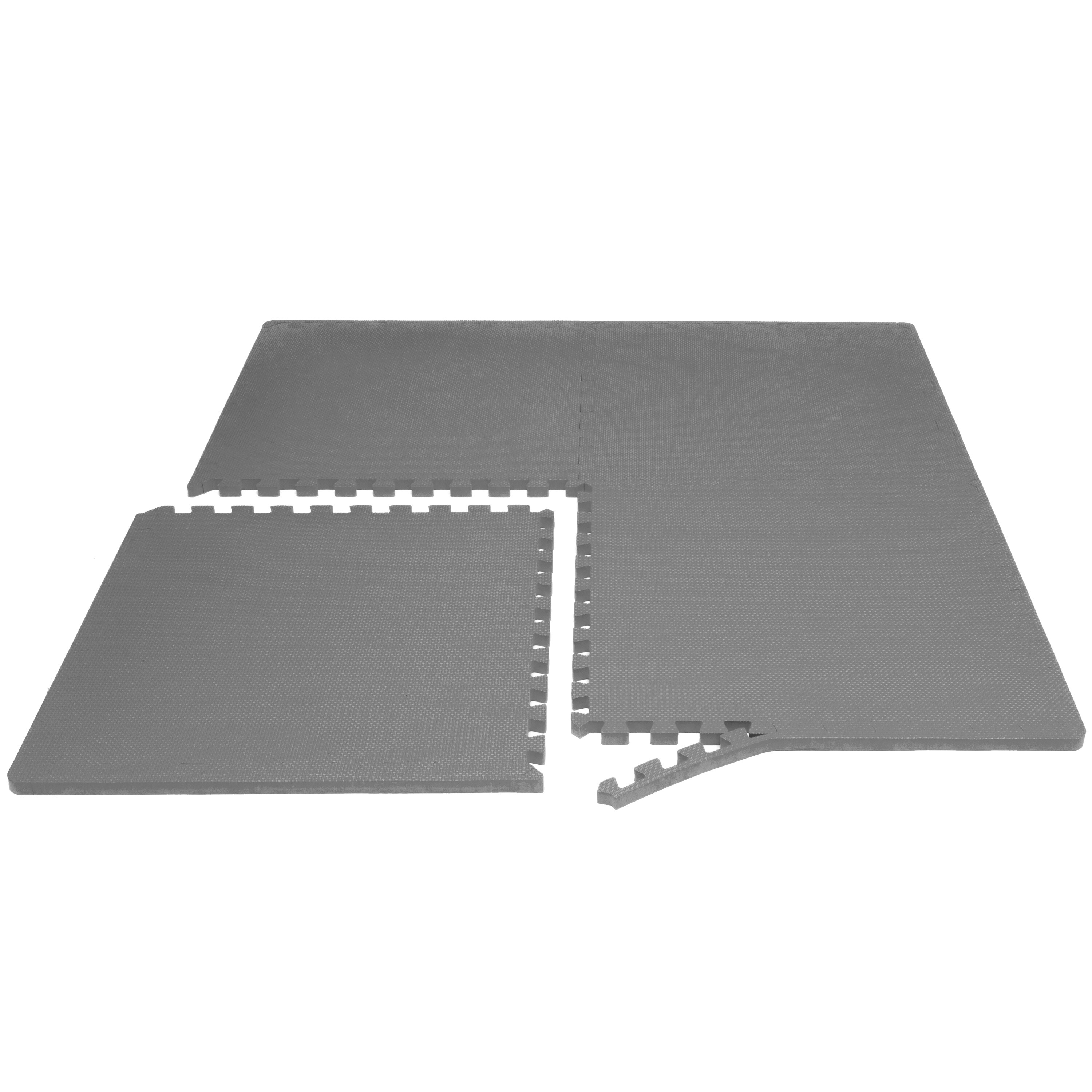 ProsourceFit Grey 24-in x 0.75-in Interlocking Foam Tile Gym 