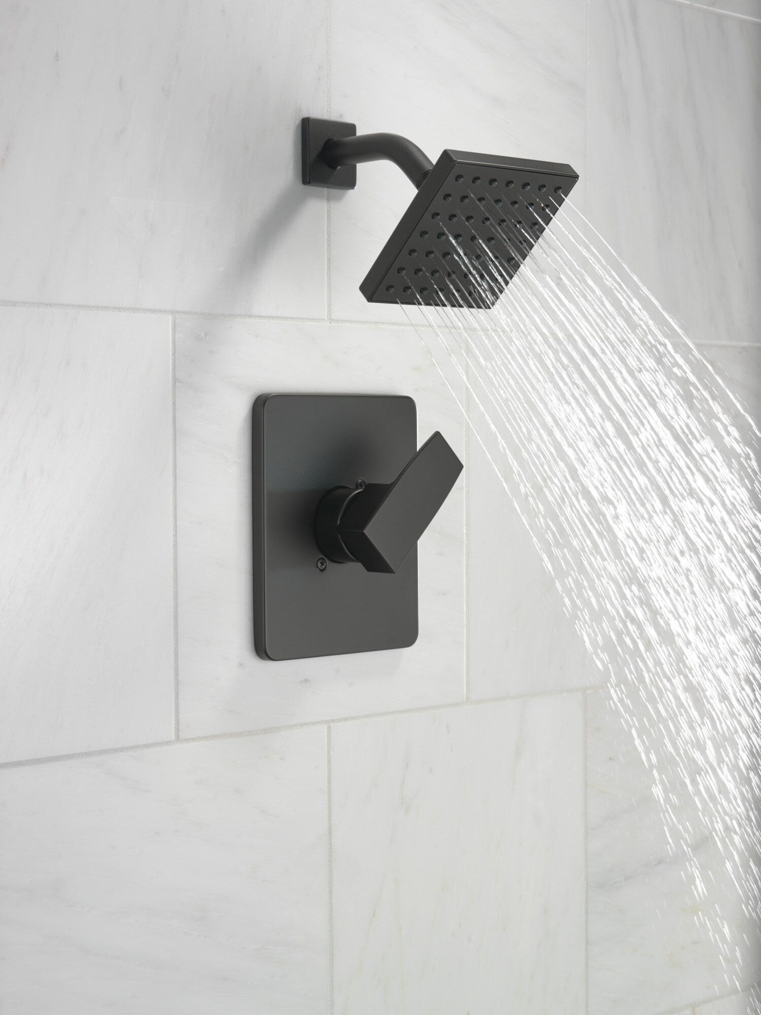 Valve and Shower Head Not Included Matte Black T14267-BLLHD DELTA FAUCET Ara 14 Series Single-Function Shower Trim Kit 