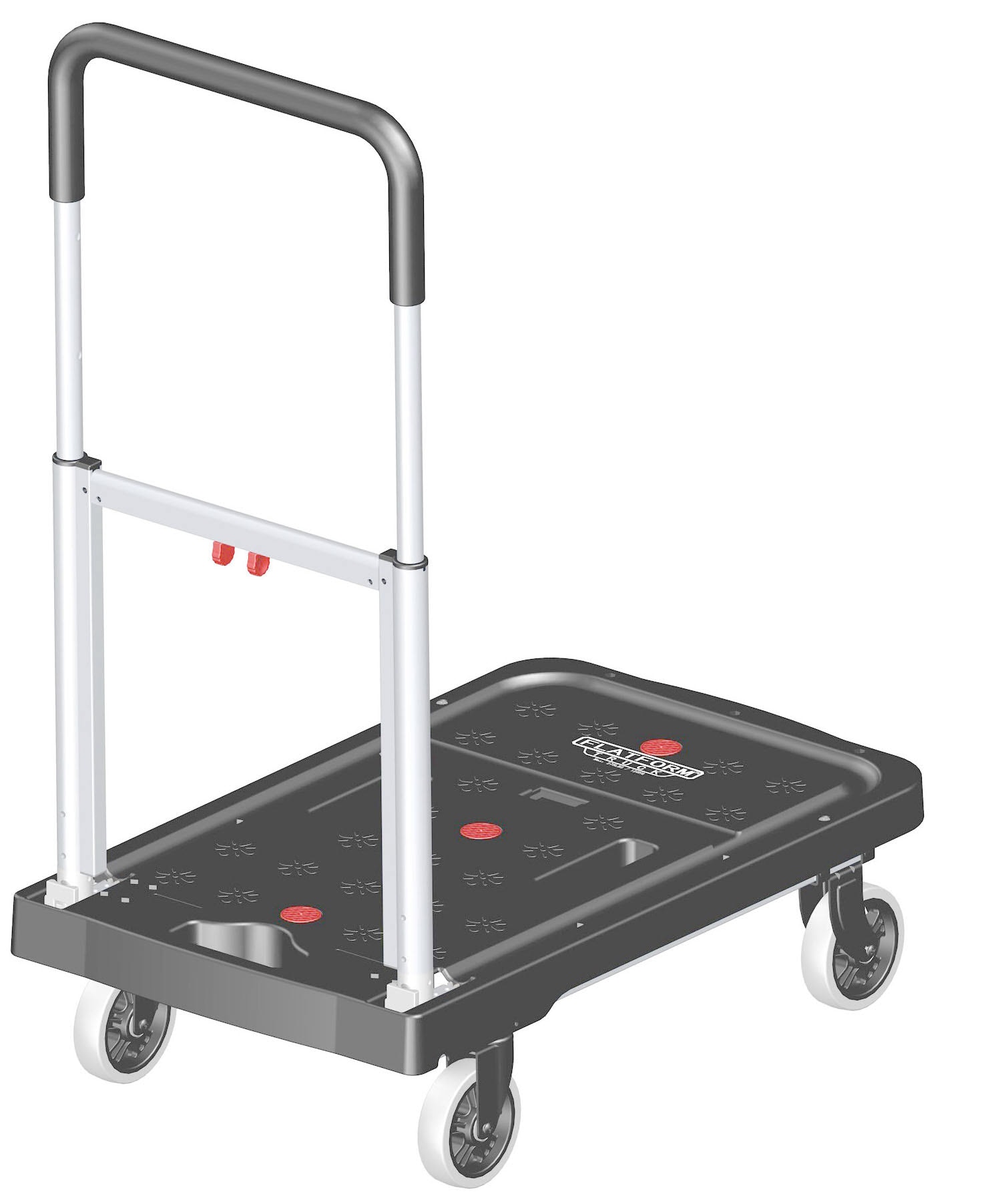 Furniture Dolly 2wheel Two Wheel Flatbed Hand Truck Small with Handle Mover Cart 