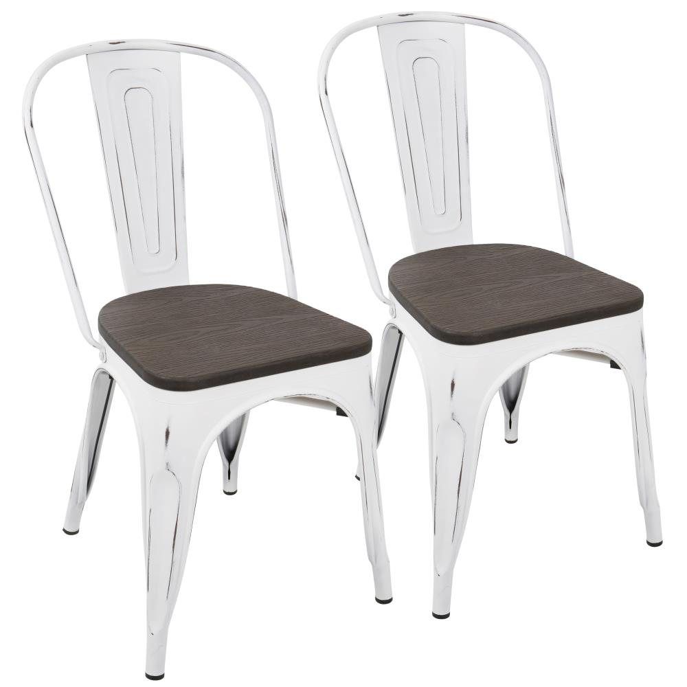 Lumisource Set Of 2 Oregon Dining Side Chair Metal Frame In The Dining Chairs Department At Lowes Com