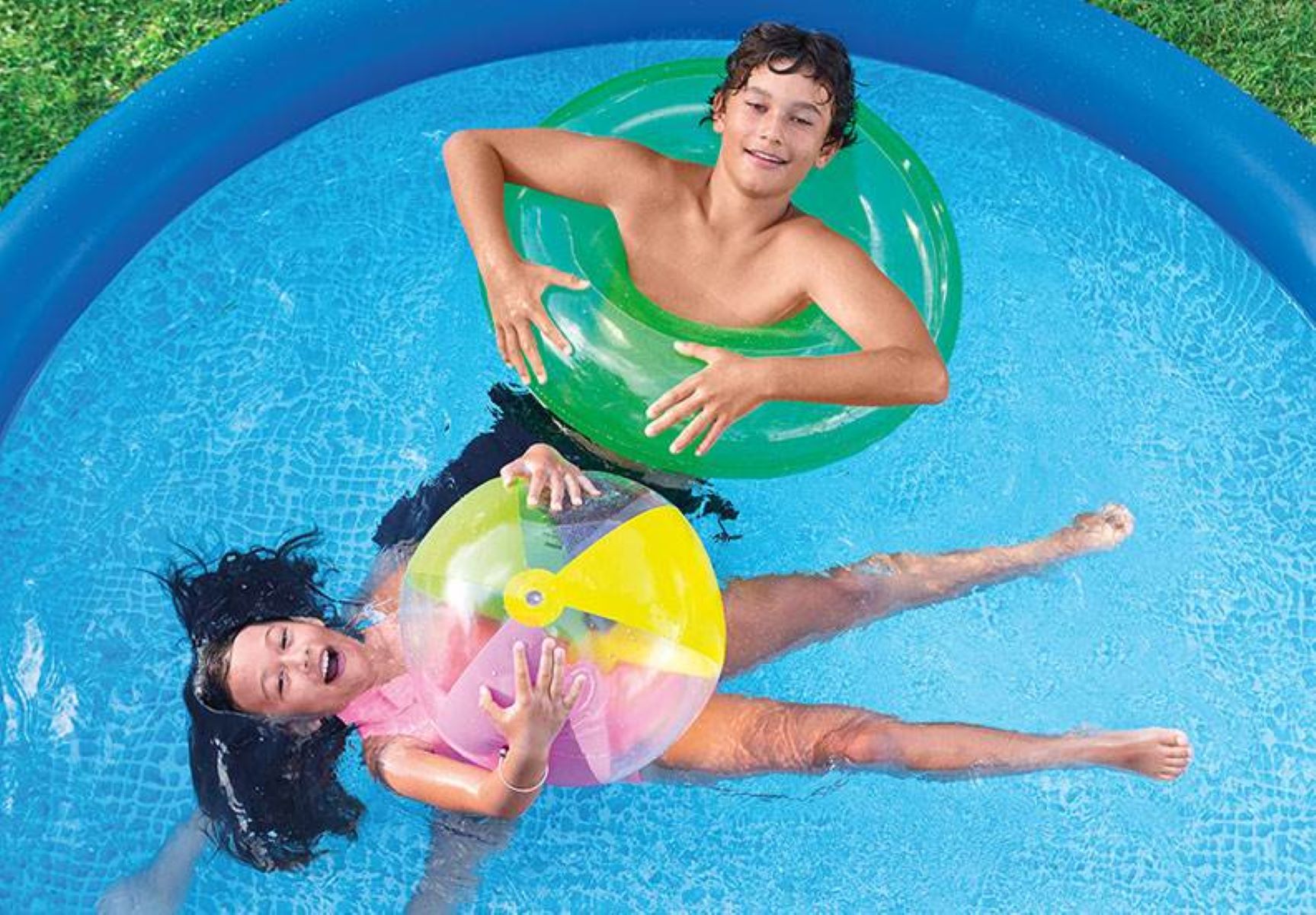 Intex 8' x 30" Easy Set Inflatable Above Ground Summer Swimming Pool 2 Pack 