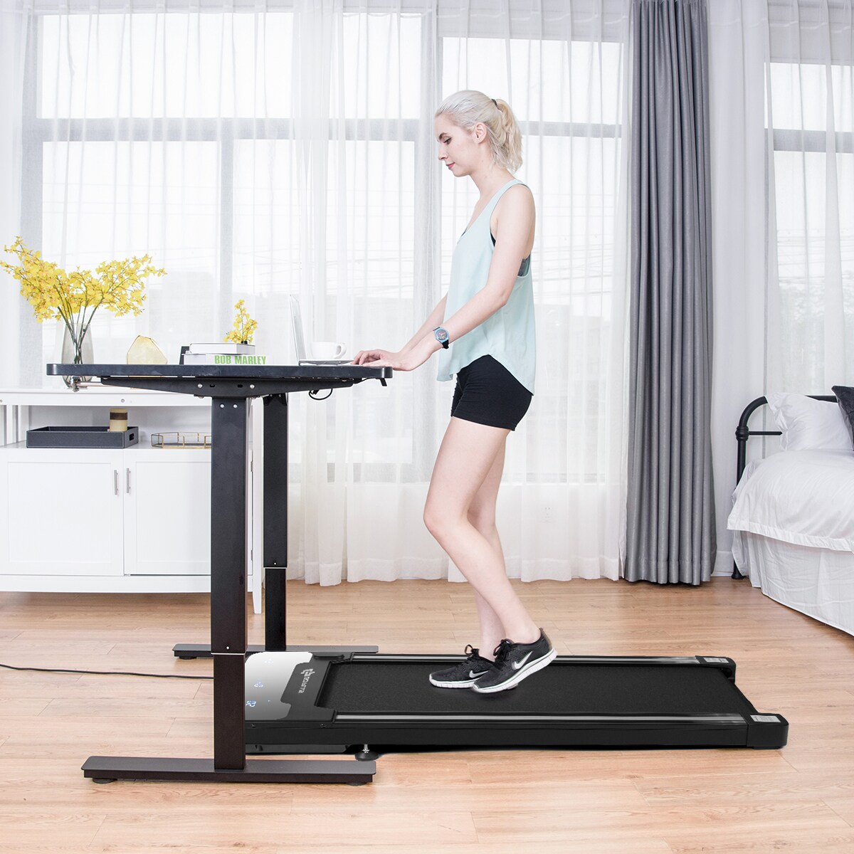 Details about   41'' x 17''Home Walking Treadmill Jogging Exercise Machine Remote Control 