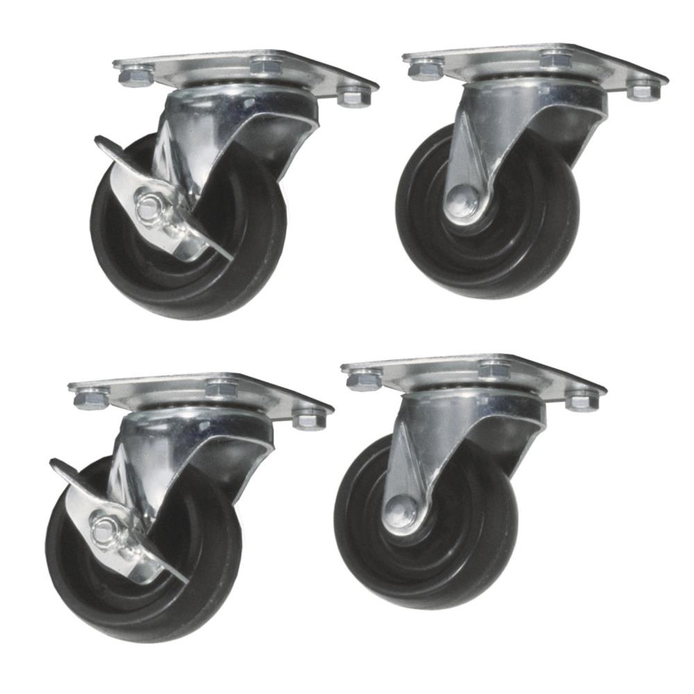BRAND NEW SWIVEL CASTOR WHEEL WITH FREE SOCKETS FOR FURNITURE PACK OF 4 FREE P&P 