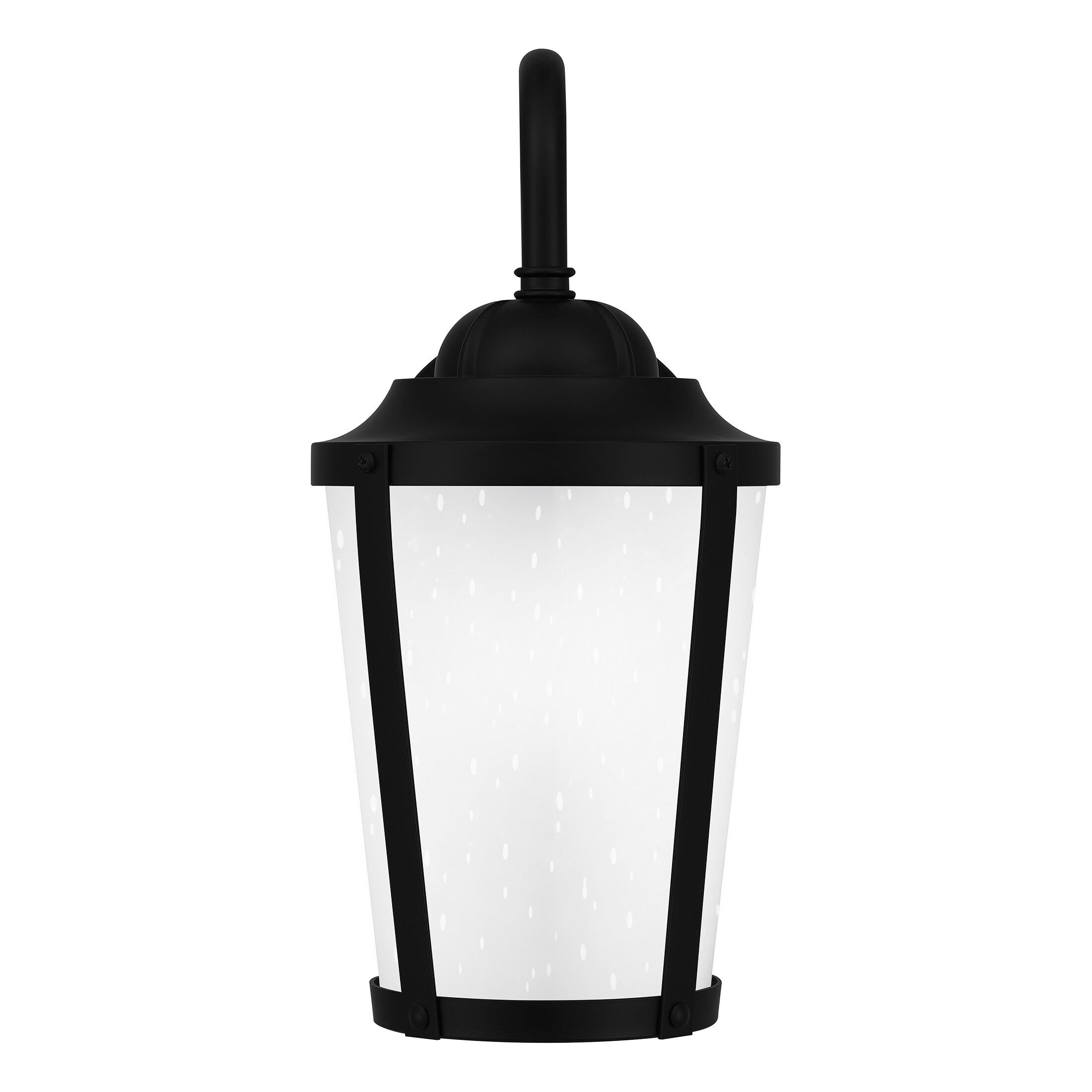 Ashley Harbour Berklee 1-Light Matte Black Outdoor Wall Lantern