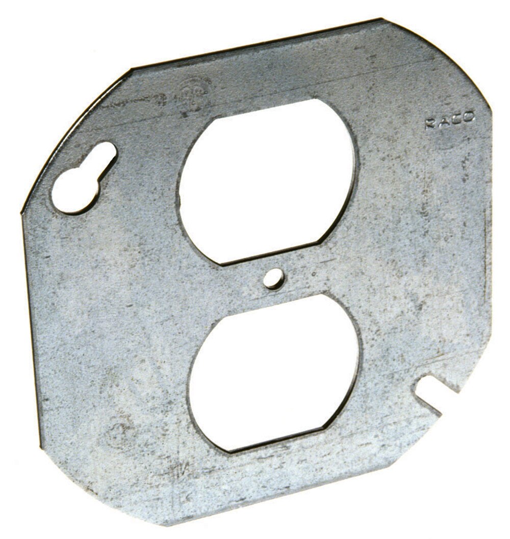 Details about   Lot 12 Steel City Outlet Box Cover Octagon Flat Blank 54C6 fit 4" In Receptacle 