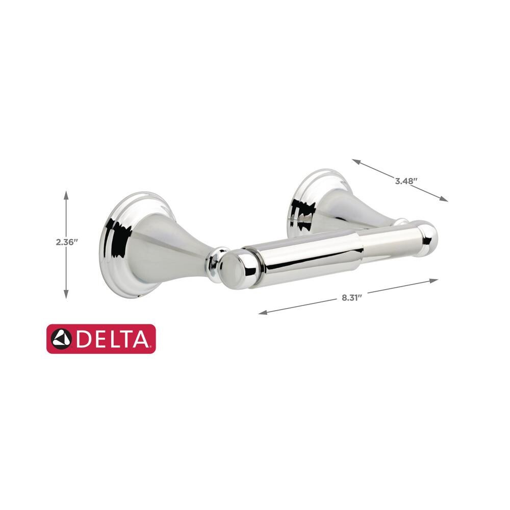 Delta Windemere Polished Chrome Wall Mount Spring Loaded Toilet Paper