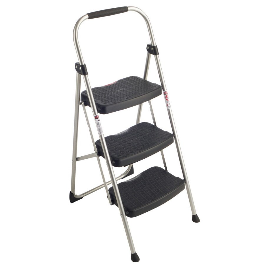 werner 3 step steel folding step stool