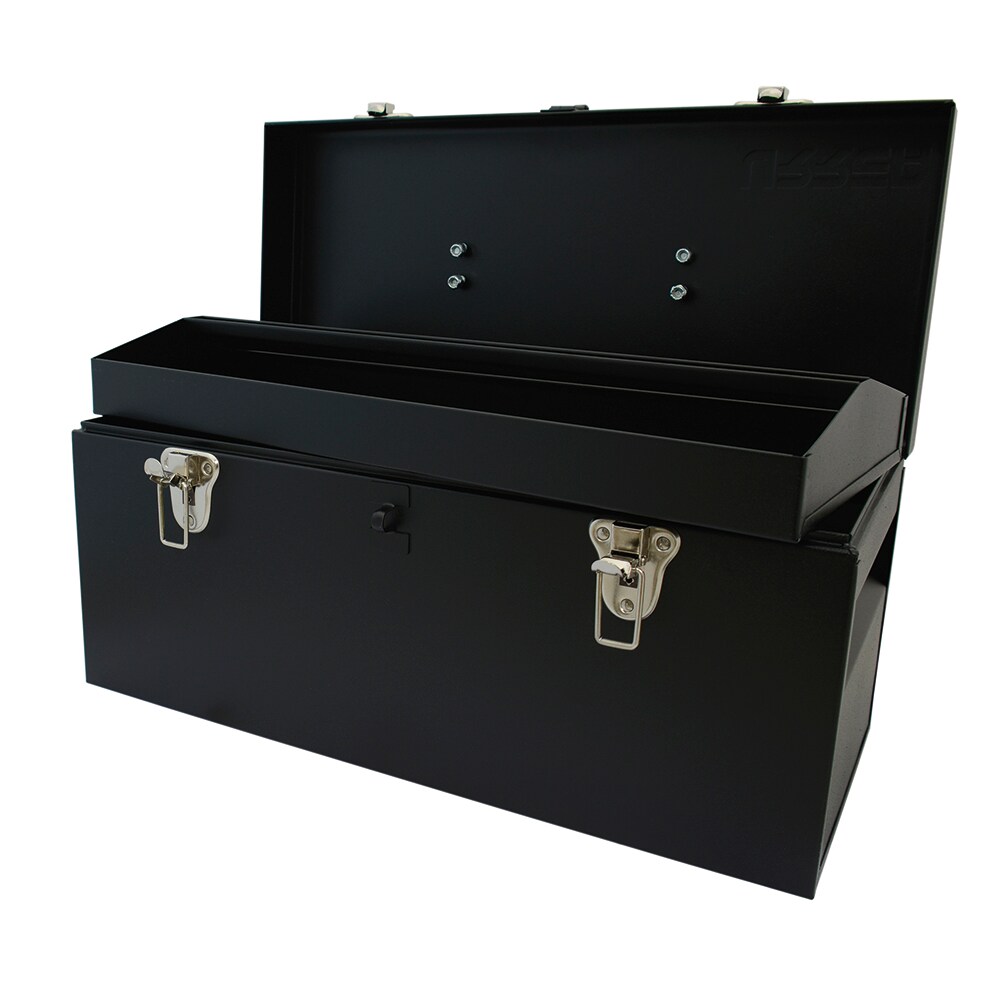 URREA Metal Tool Box 9.6 x 5 x 1.4 Portable Tool Storage/Organization Box with 24 Gauge Construction & Durable Red Finish 4725 
