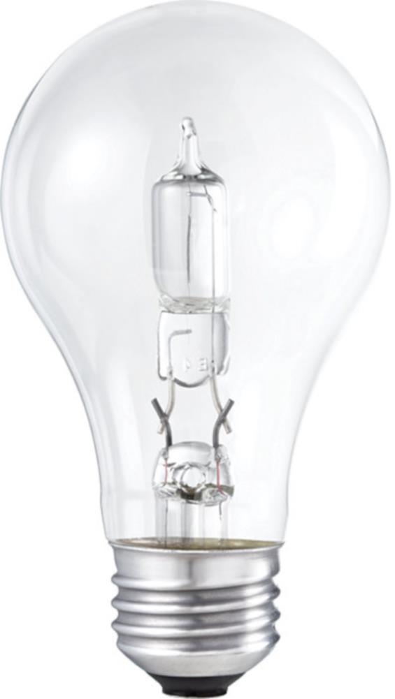 100W S2404 72W 1490 Lumen A19 Halogen Warm White 3000K Clear Light Bulb 2-Pack 