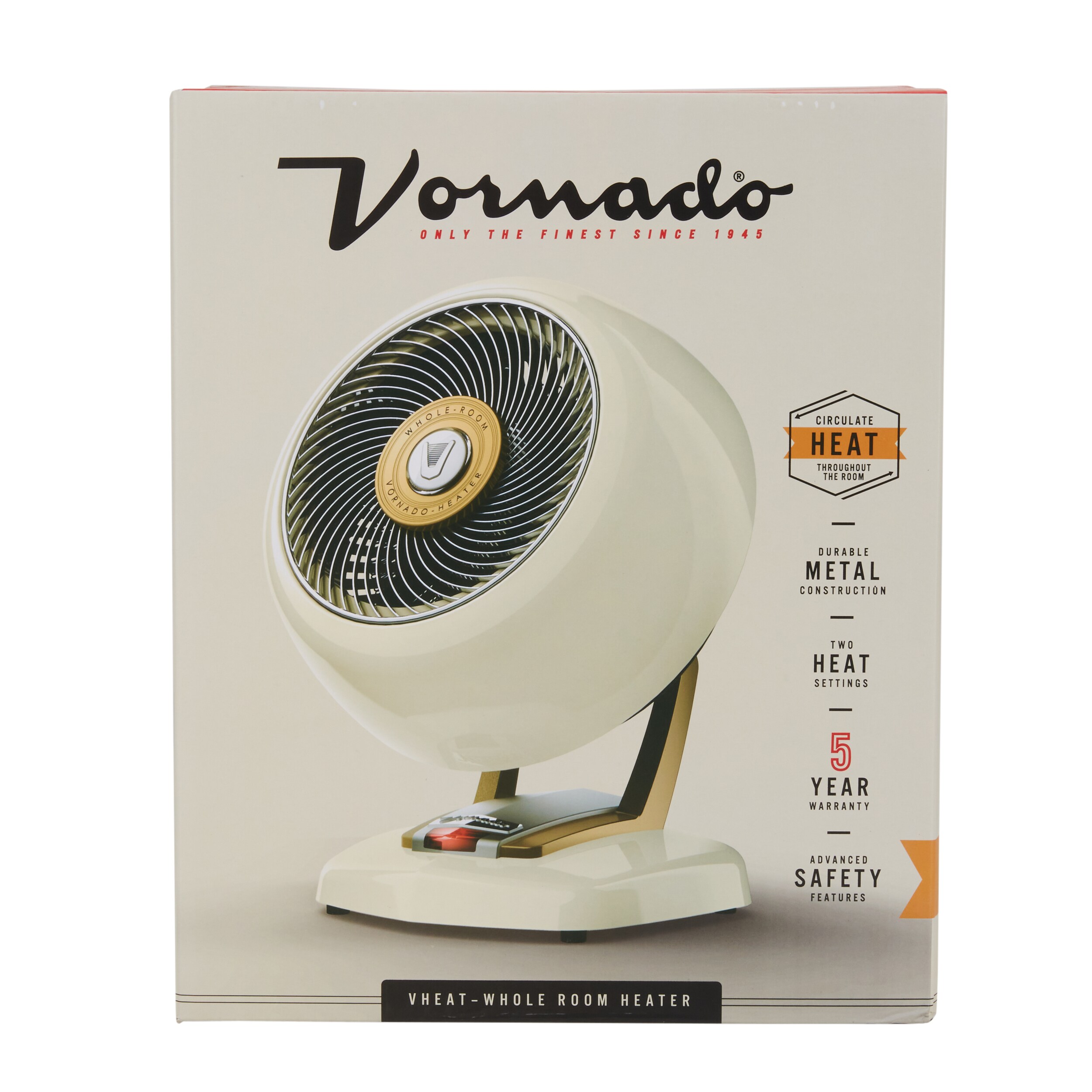 Vornado 1500-Watt Fan Utility Indoor Electric Space Heater with Thermostat