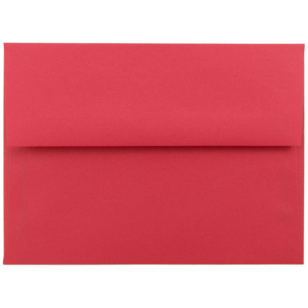 1,000 Red A2 Envelopes 5.75" x 4.375" Square Flap 