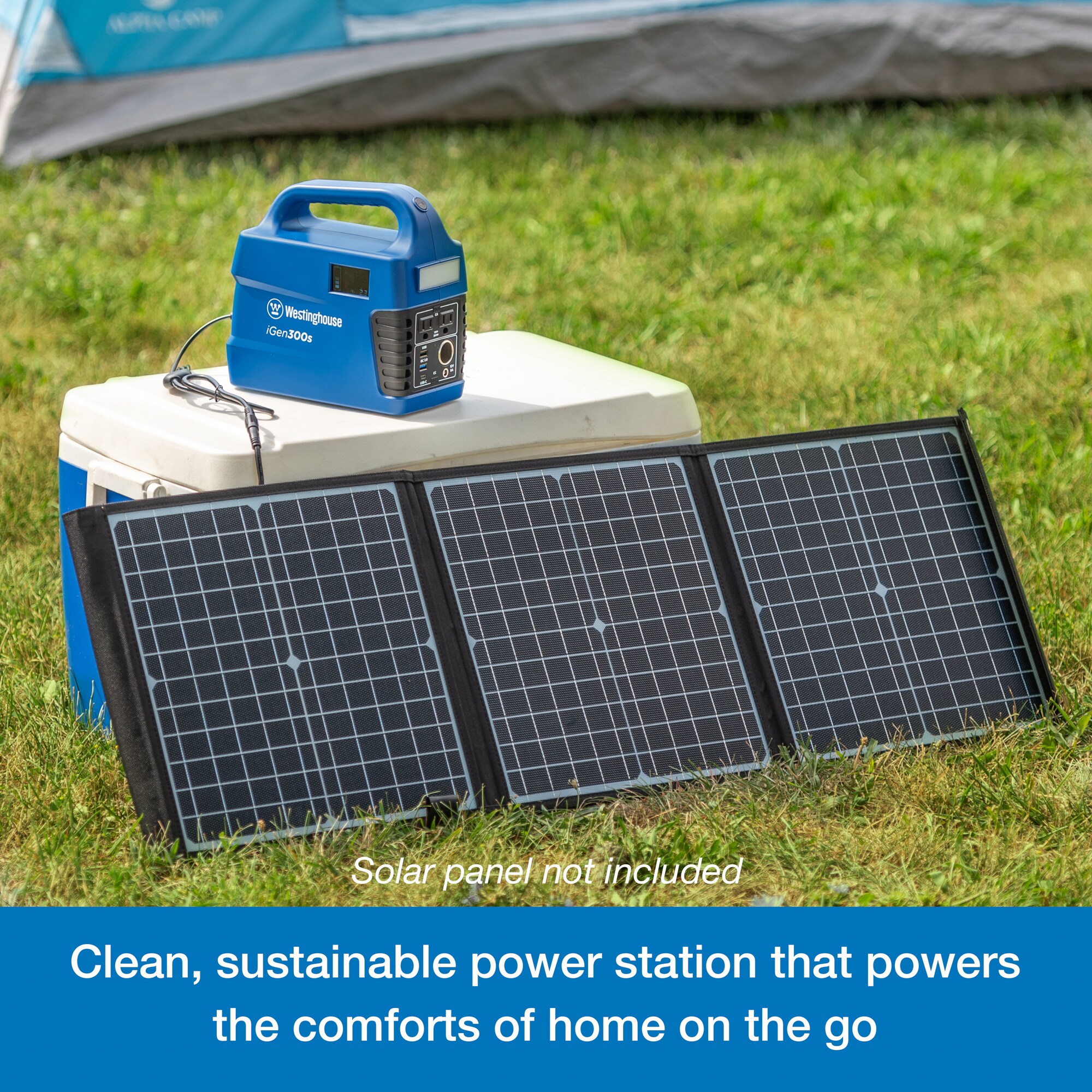 Portable Battery Pack Power Station 4 Bulb Solar Panel Power Generator Tool Kit 