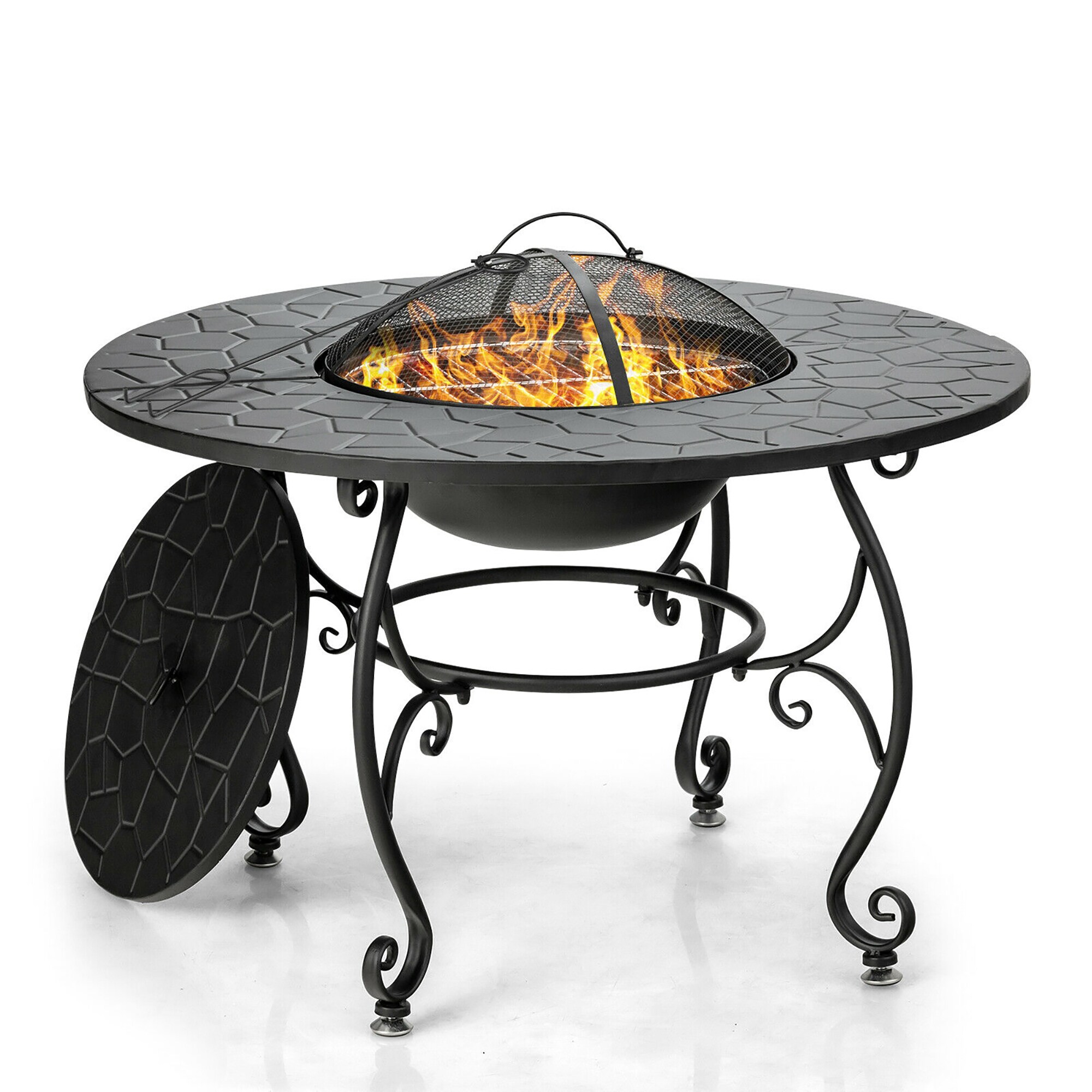 Patio Fire Pit Dining Table Fire Pits Patio Heaters At Lowes