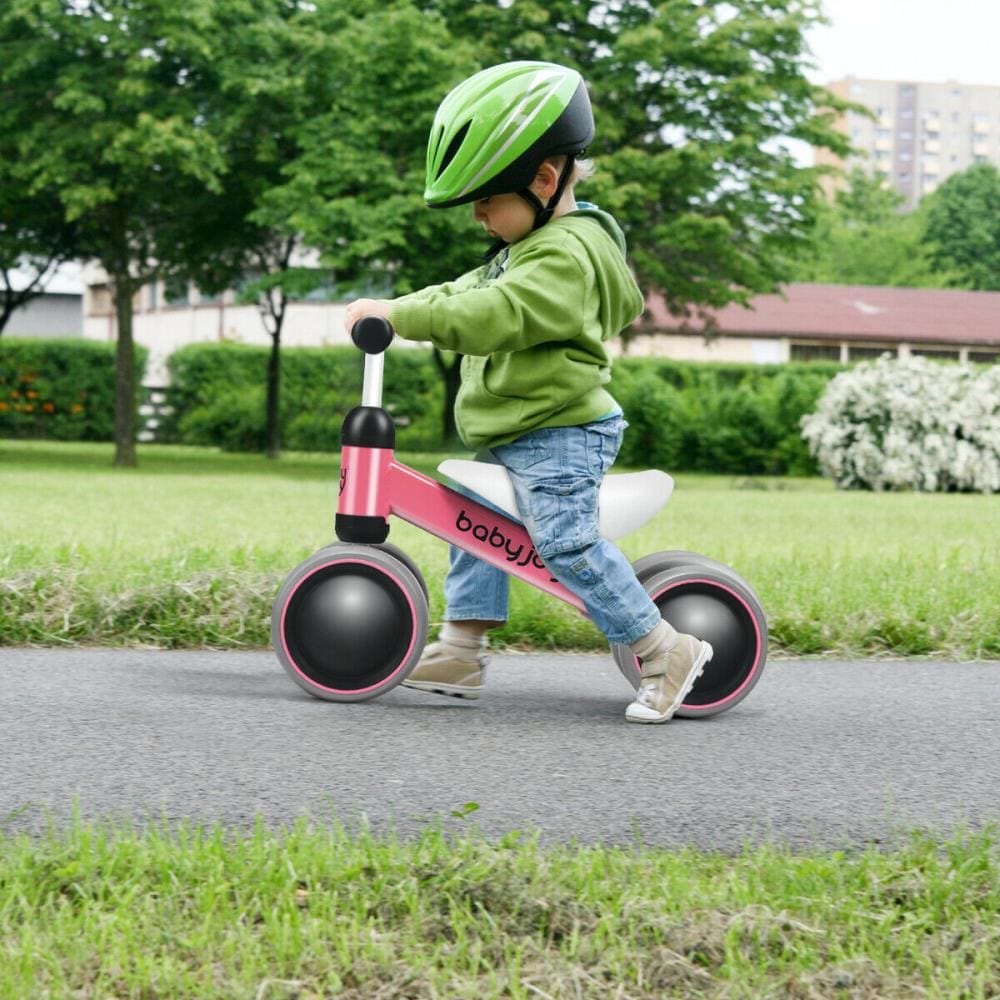 Baby Balance Bike Bicycle Mini Children Walker Toddler Toys Rides No-Pedal Pink 