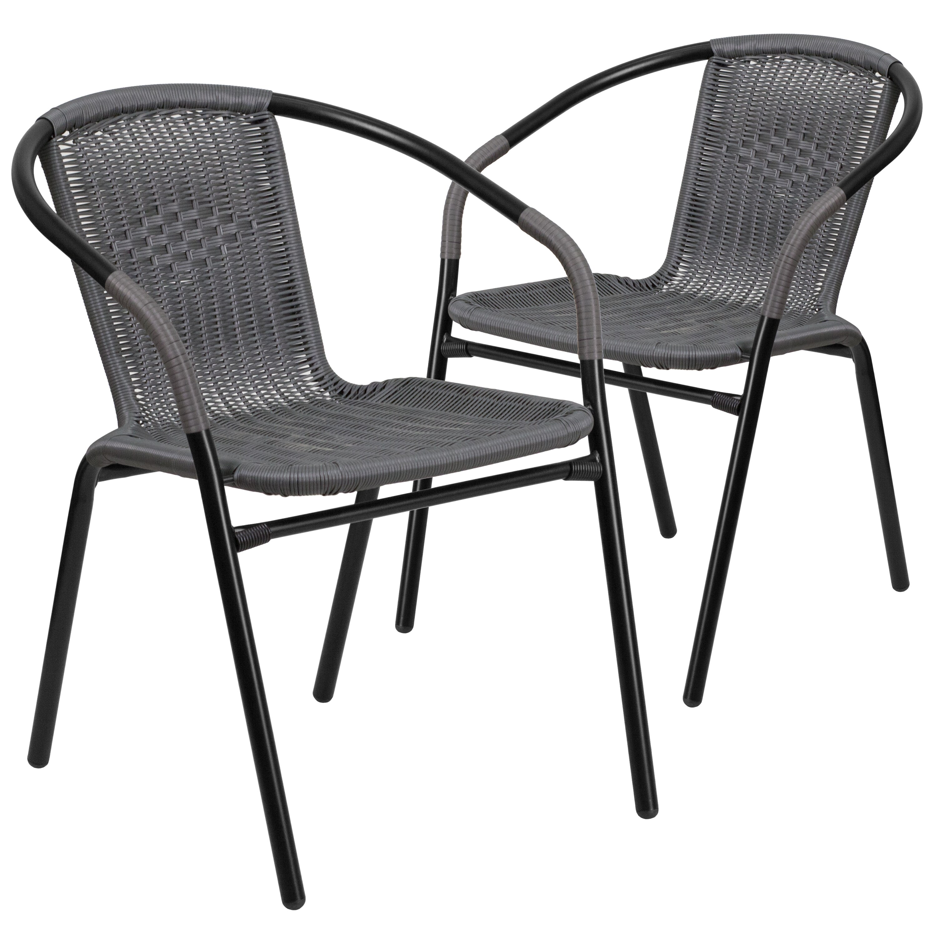 Flash Furniture HERCULES Arkley Series Grey Fabric Tufted Arm Chair
