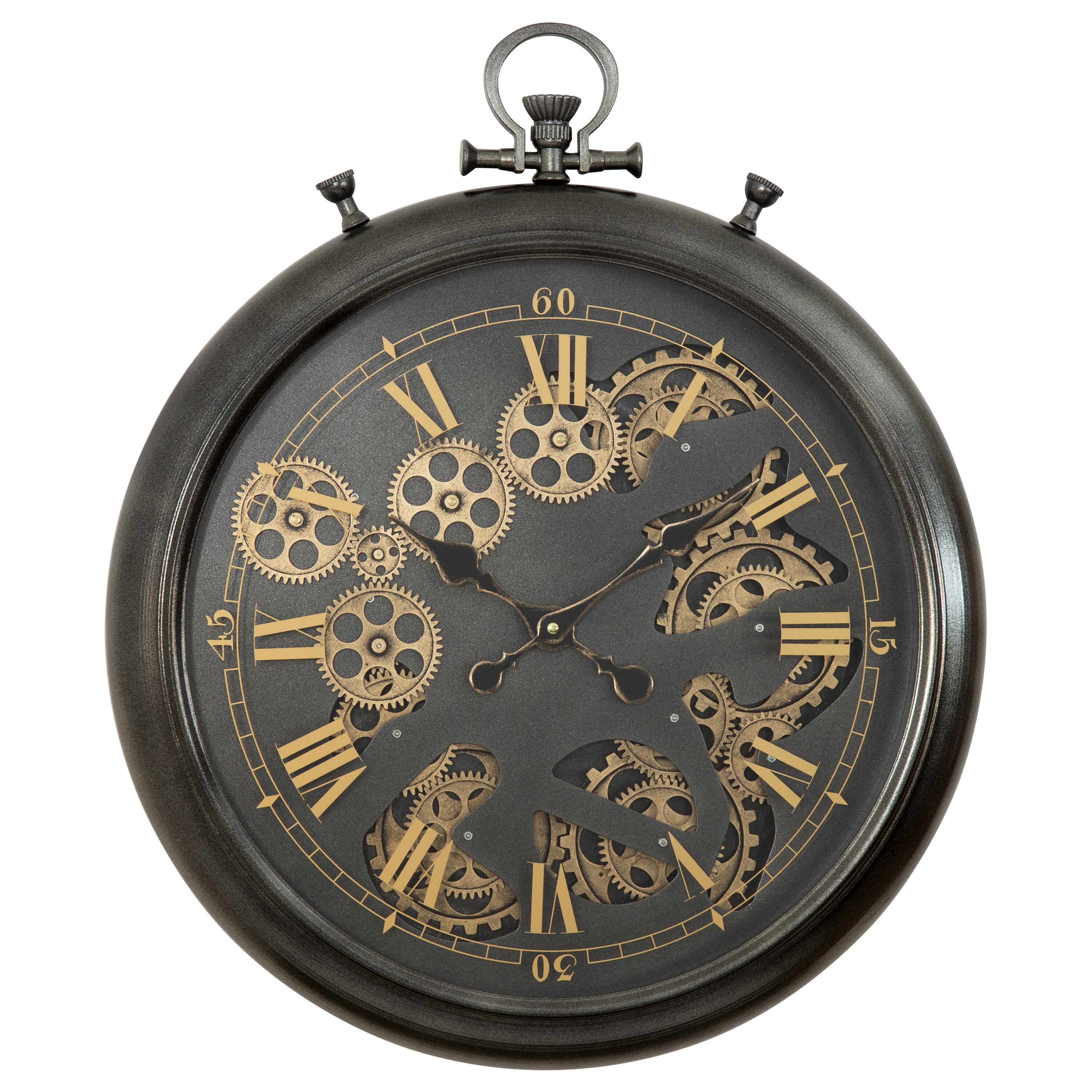 Wall clock Timepiece Round Clock Art Painting Flower Clock Fashion Resin Clock 