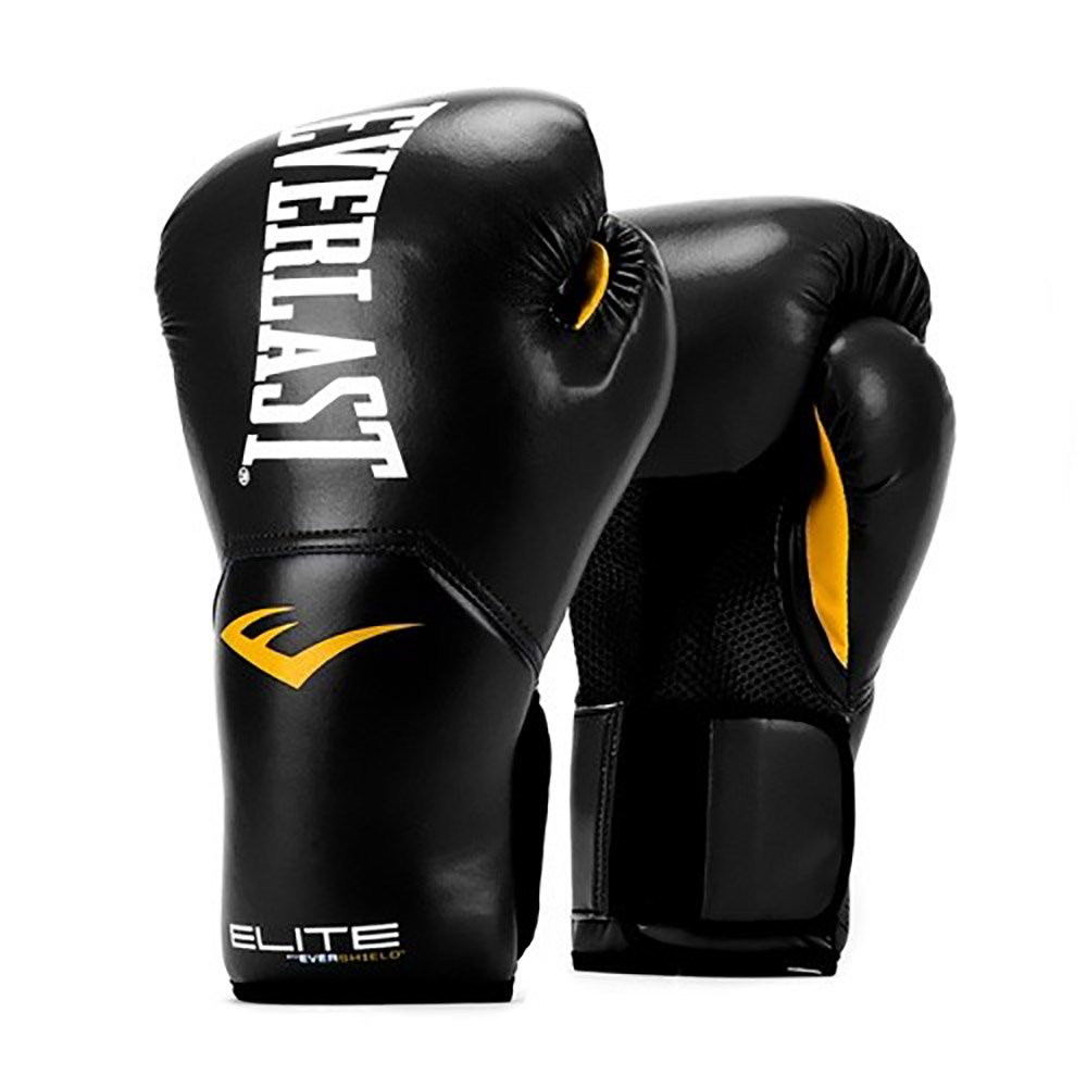 Everlast Elite Muay Thai Gloves Size 12 oz in Black