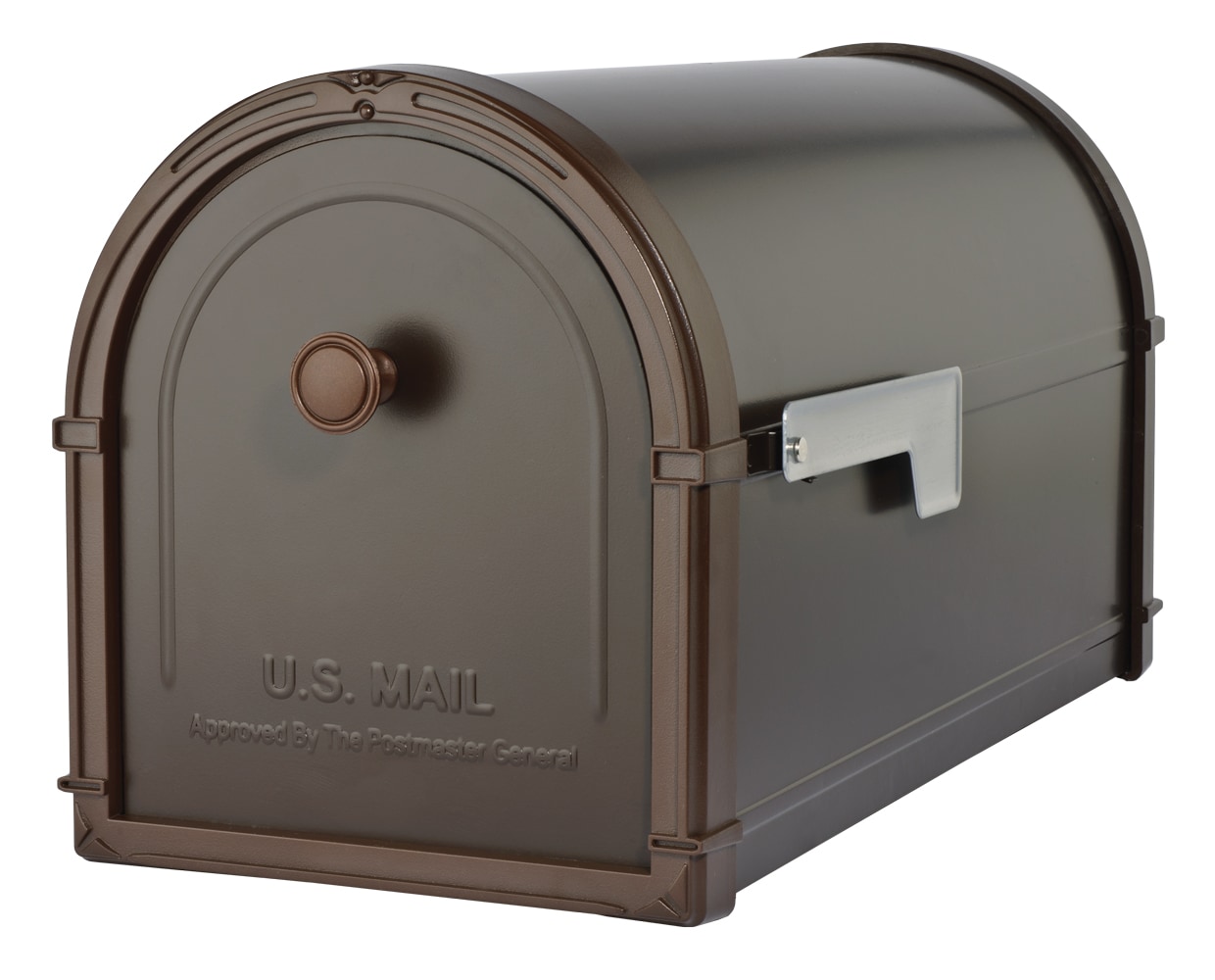 Bronze Mailbox and Post Combo Kit Heavy-Duty Weather/Vandal Resistant W/ Knob