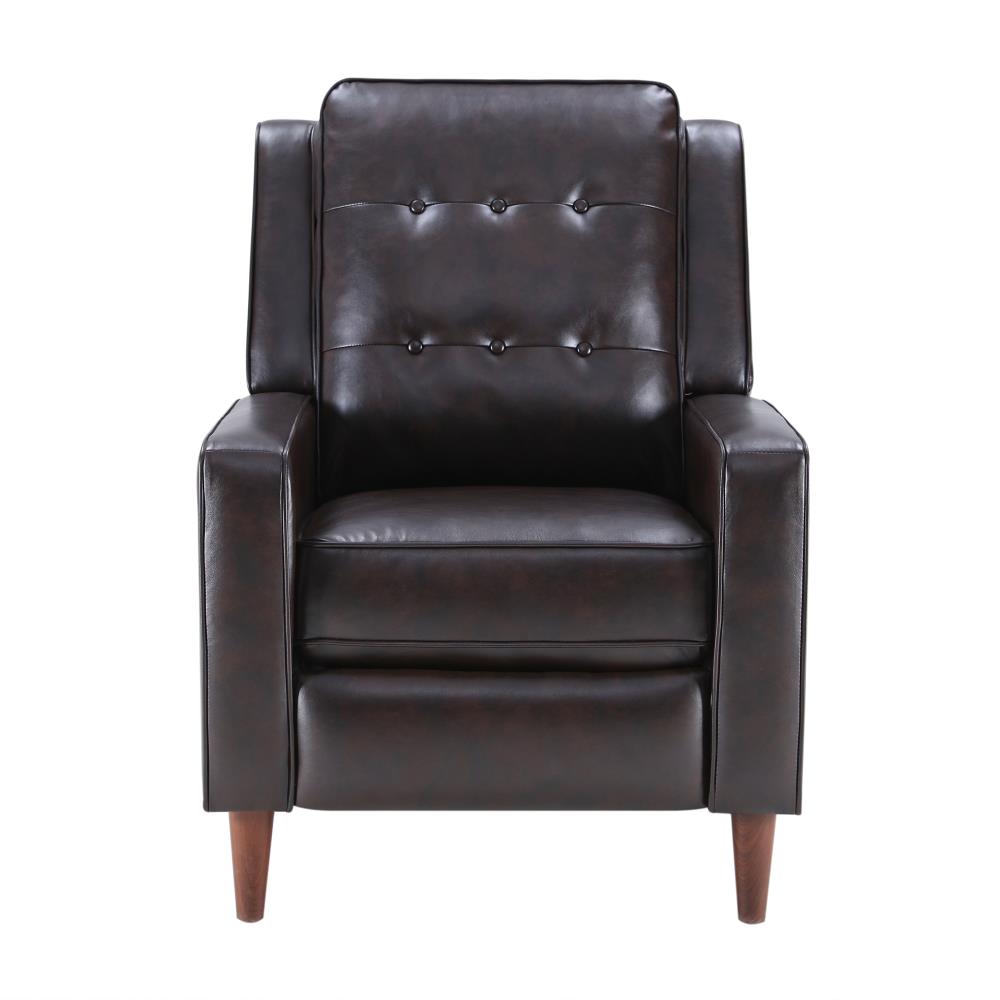 black push back recliner