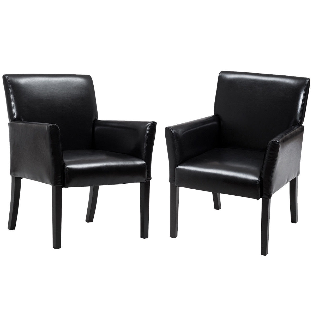 black waiting area chairs