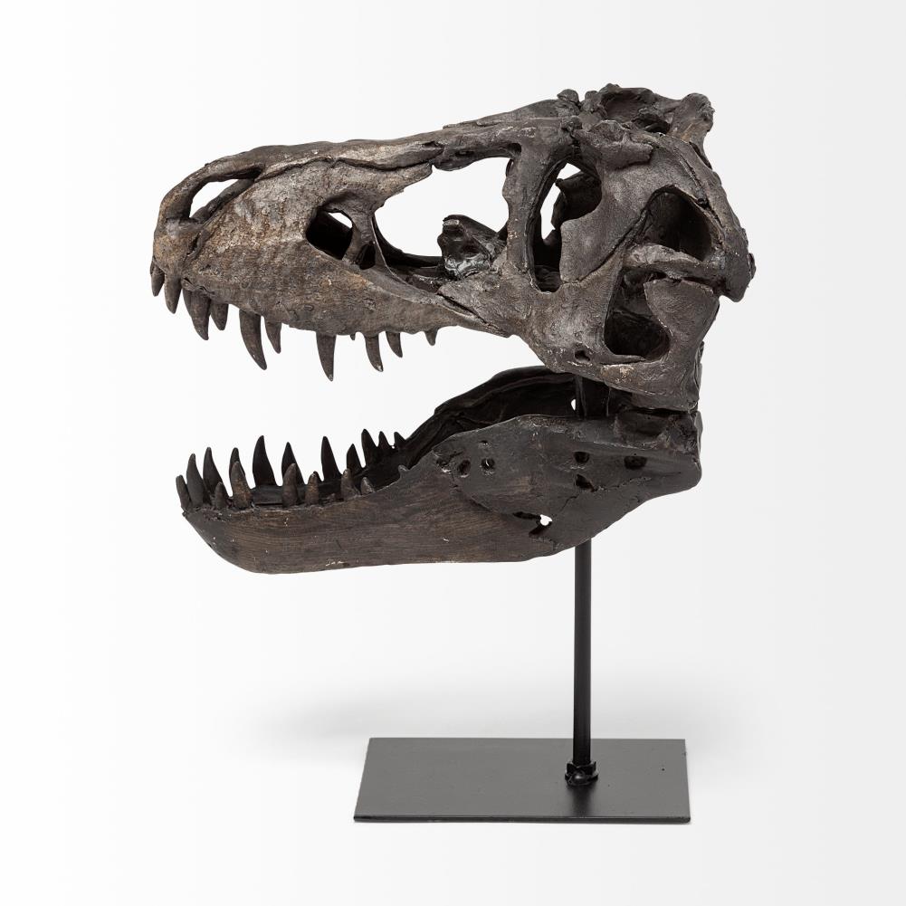 Replica Dinosaur Tyrannosaurus Skull Resin Model Collectibles Home Decoration 