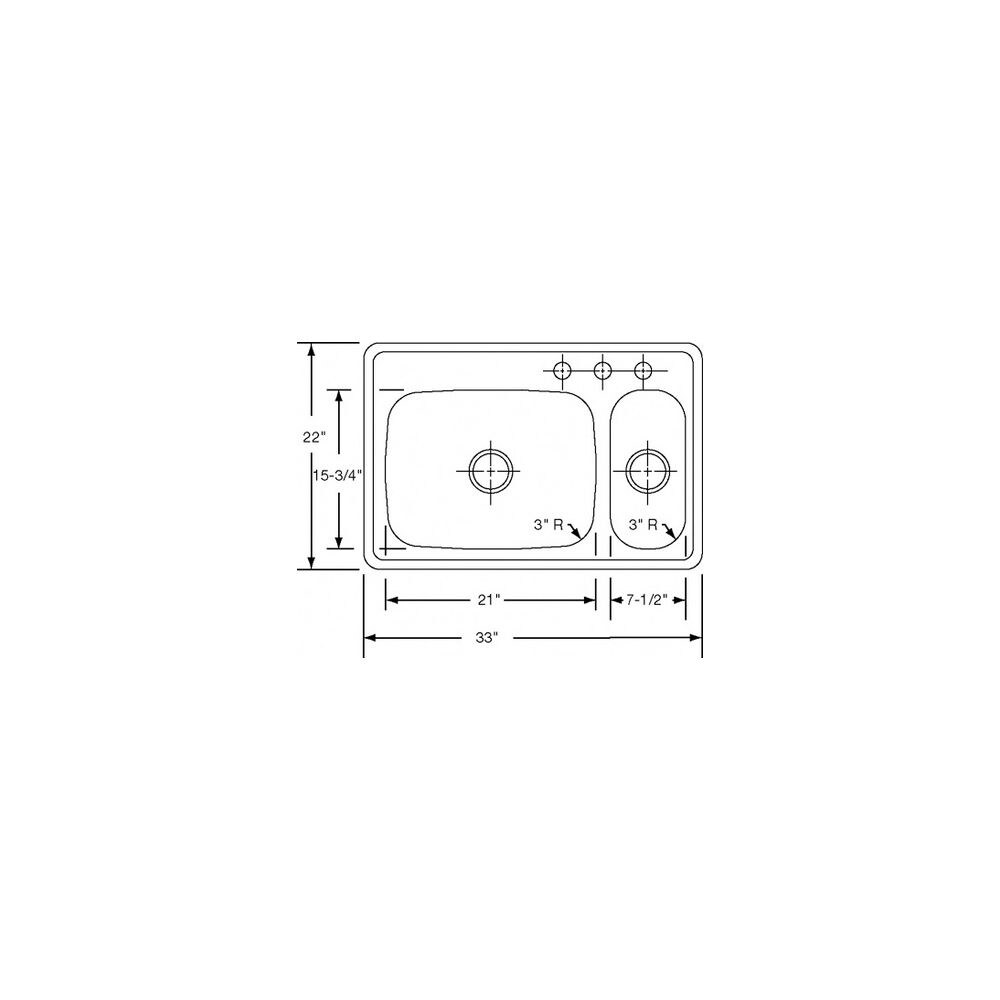 Elkay Dayton 22 In X 33 In Elite Satin Double Basin Stainless Steel