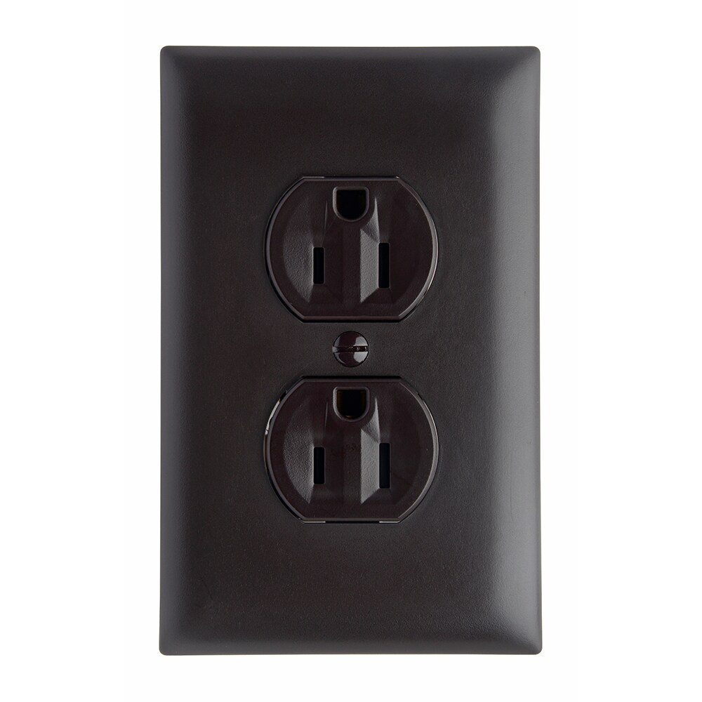 NEW COOPER USA CASE OF 270B BROWN 15 AMP DUPLEX WALL RECEPTACLES 8627432 10 