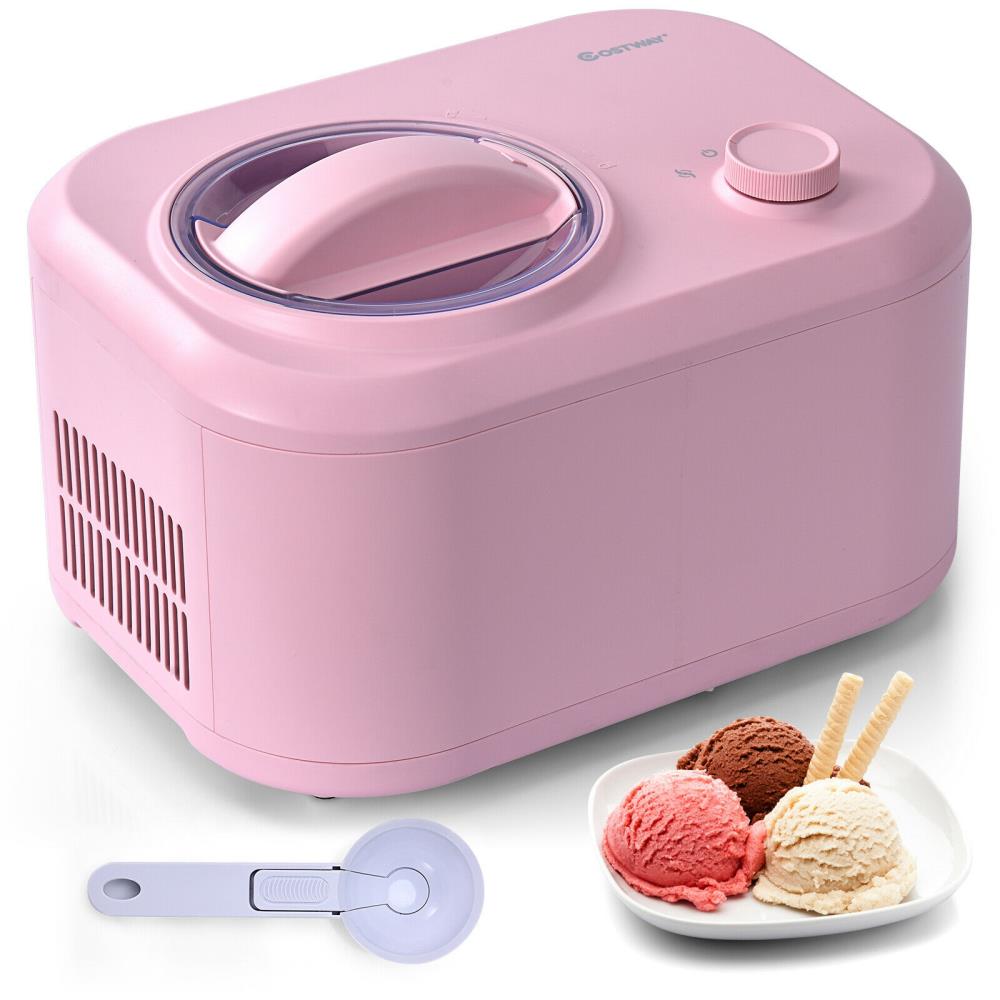 verdund blouse Op tijd GZMR 1.1 QT Ice Cream Maker Automatic Frozen Dessert Machine with Spoon in  the Ice Cream Makers department at Lowes.com
