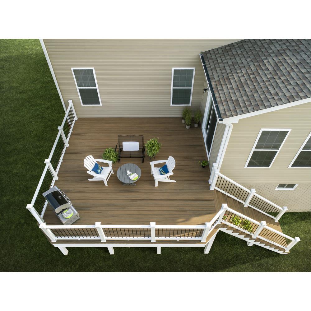 Trex Enhance Basics 16 Ft Saddle Grooved Composite Deck Board 56 Pack In The Composite Deck 3215