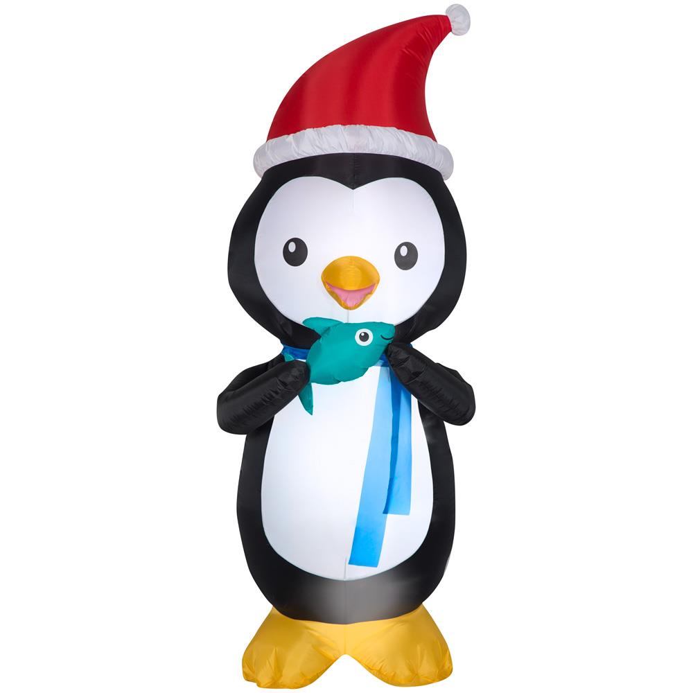 Details about   New Gemmy 6.5 Ft Christmas PJ Party Penguin Bear Reindeer Airblown Inflatable 