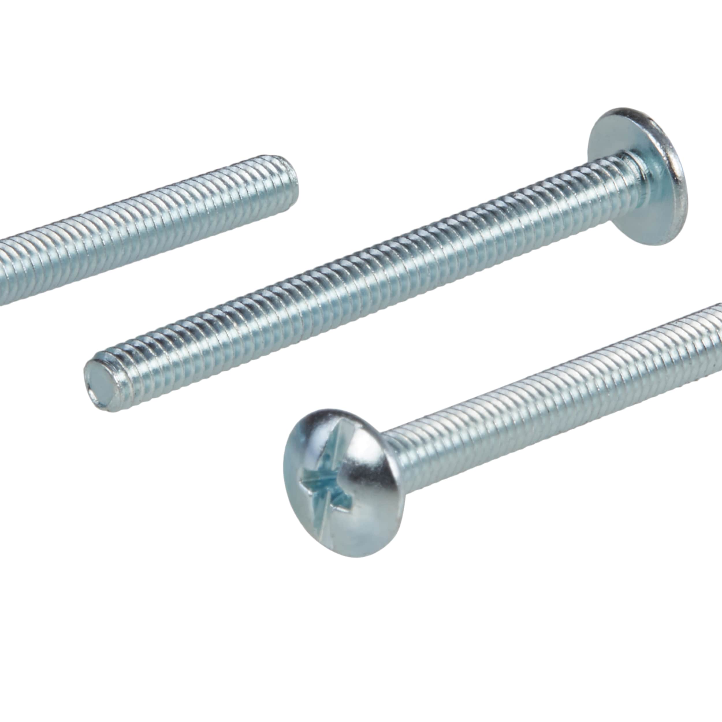 12#-24 3/8"-1-1/2" phillips pan head round steel screws nut elastic washer bolts 