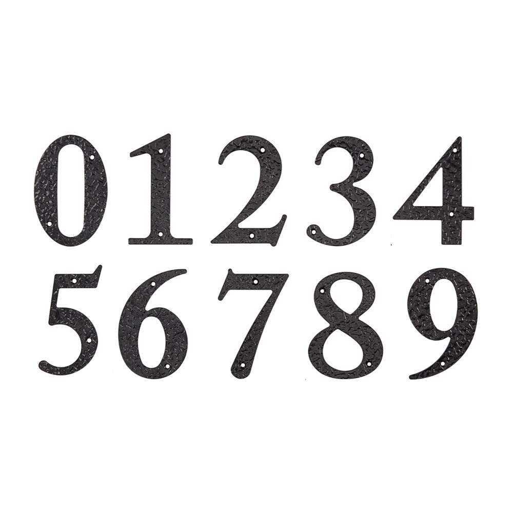 Reliabilt 5-in Black Number 0 In The House Letters & Numbers Department 