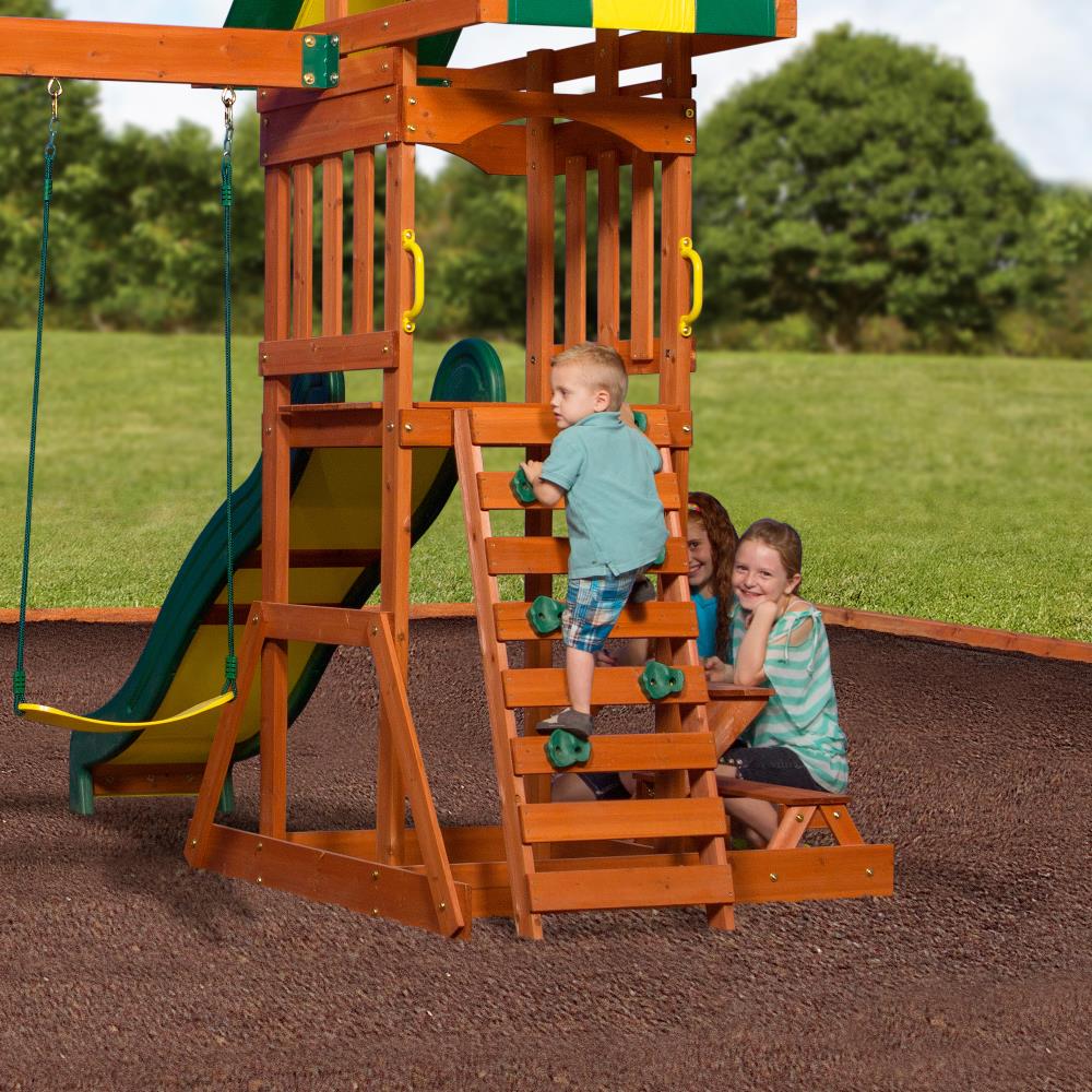 backyard discovery prestige wood swing set