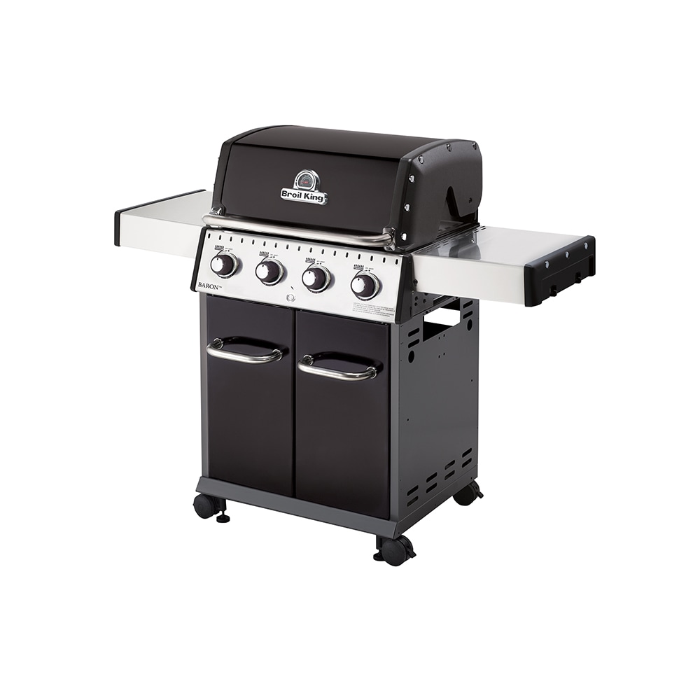 Broil King Baron 420 Black/Stainless Steel 4-Burner Gas Grill At Lowes.com