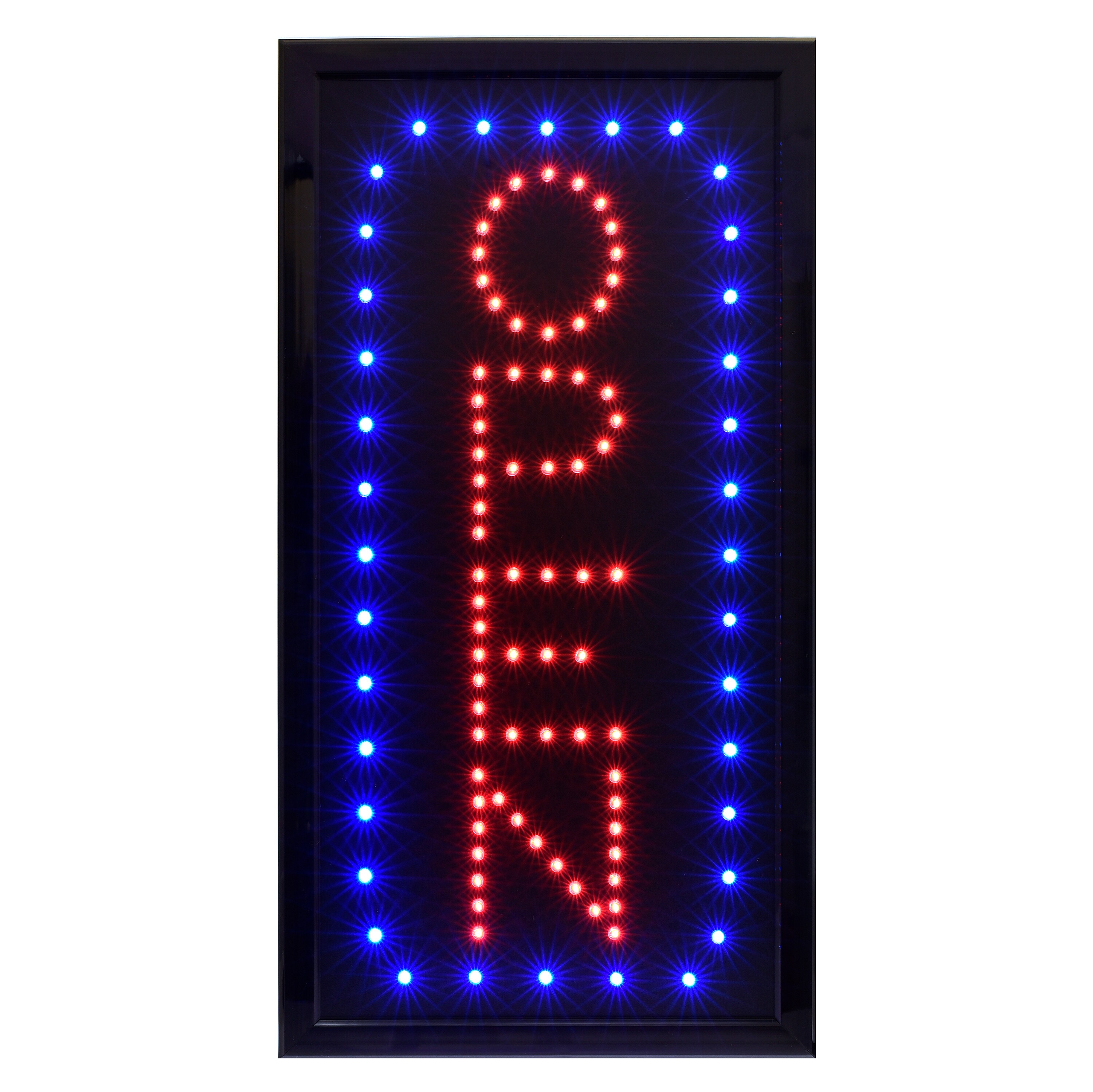 LED Lighted Oval OPEN Business Sign Shop Board Store Neon Display Light 19"×10" 