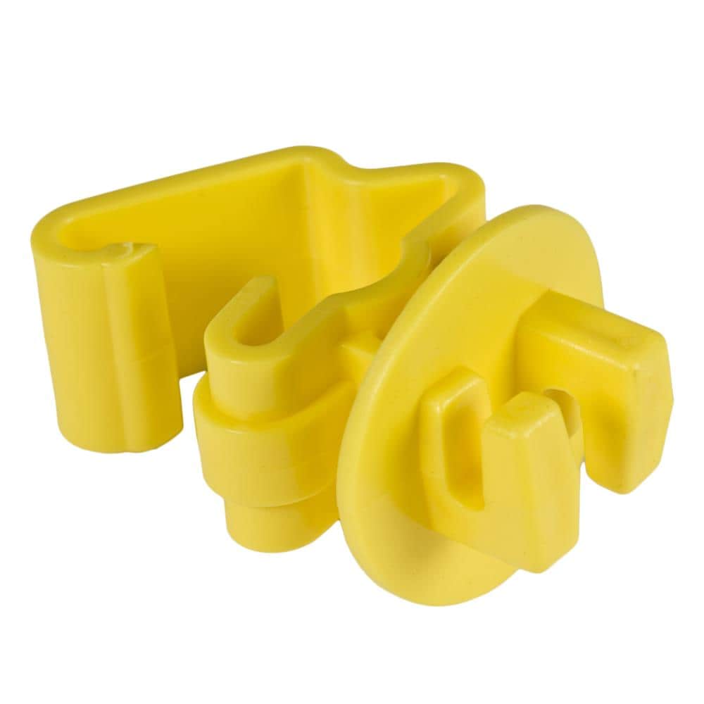 Electric Fence Insulator Snug 1" T Post Yellow Barbed Pasture Farm 25 Count 