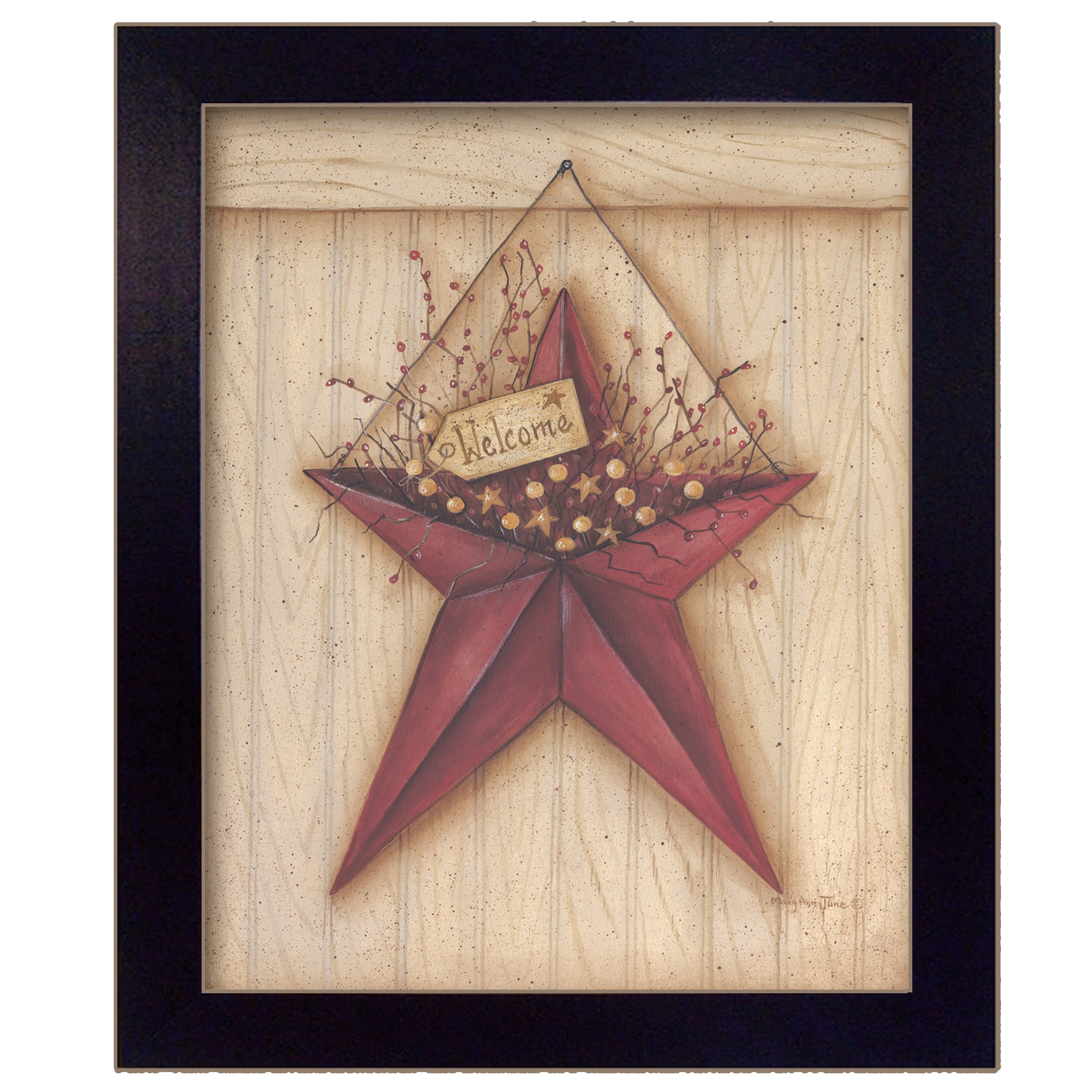 wooden barn star