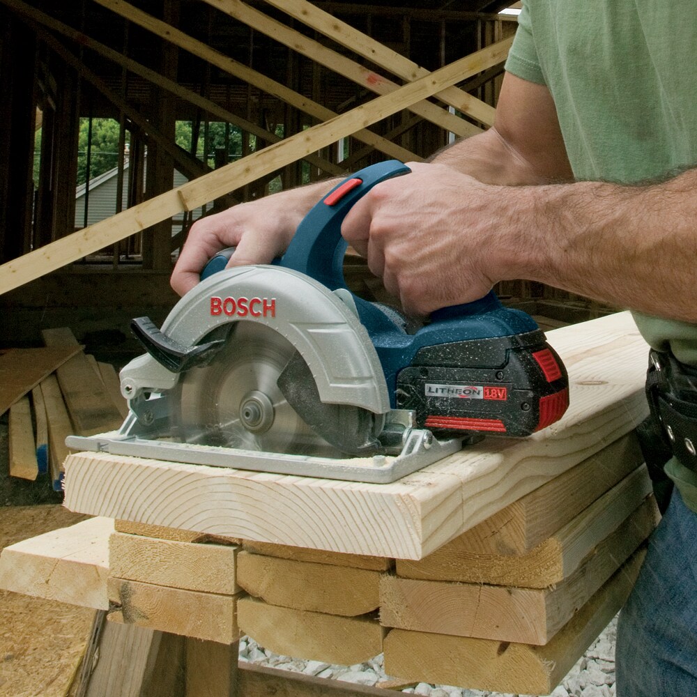 Bosch 18-Volt 6-1/2-in Cordless Circular Saw At Lowes.com