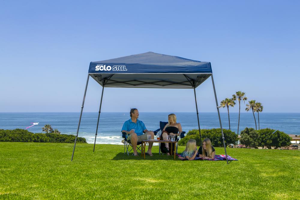 Photo 1 of (Damaged) Quik Shade 9.83-ft L Square Blue Pop-up Canopy
