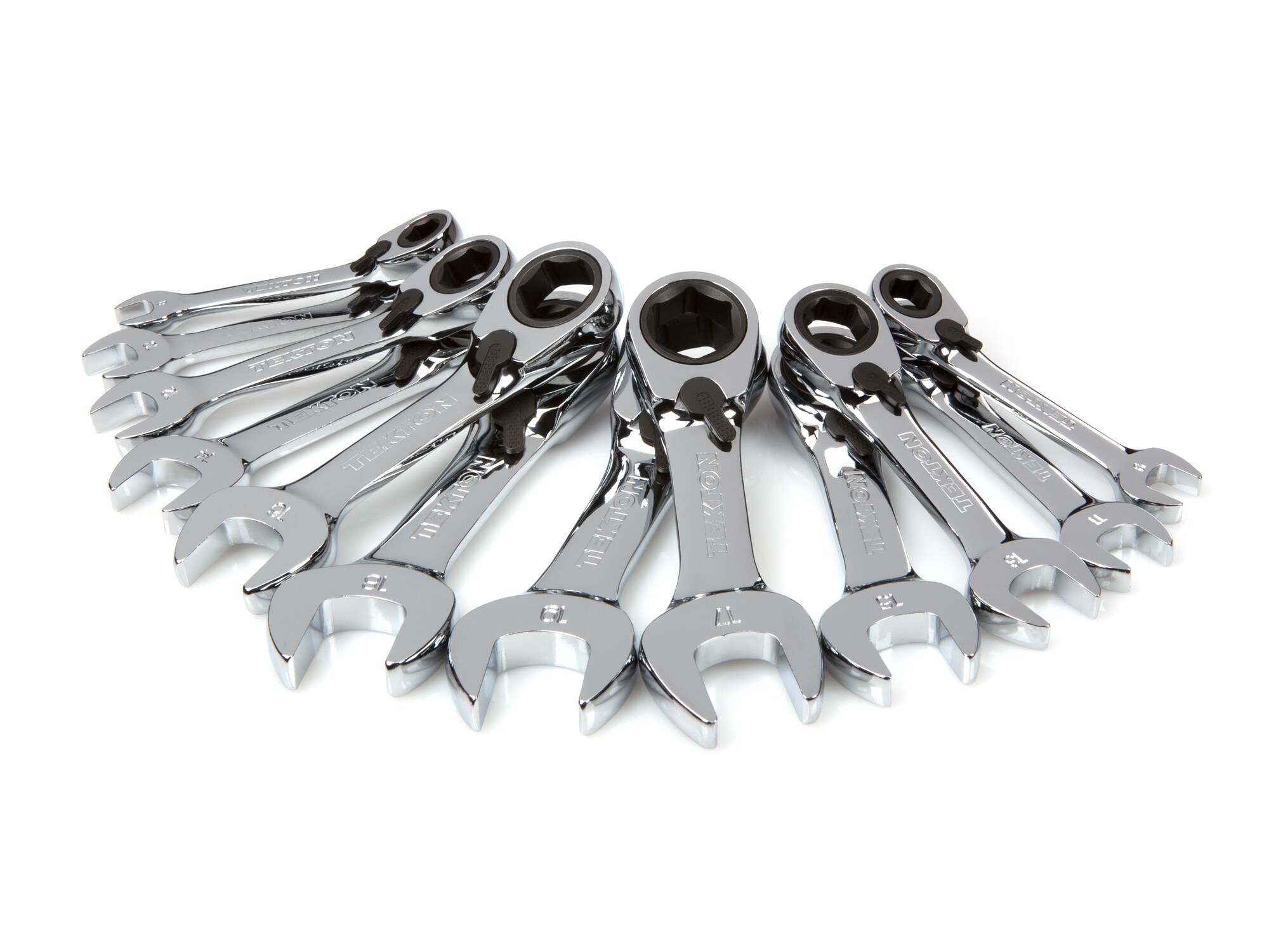 TEKTON 12-Piece Set 6-Point Metric Ratchet Wrench Set in the 