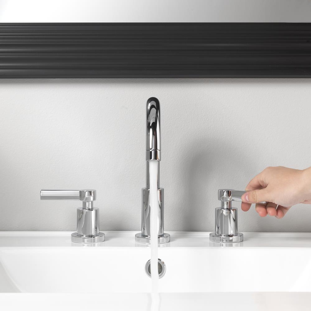 Home2O Sivan Chrome 2-handle Widespread WaterSense High-arc Bathroom Sink Faucet with Drain