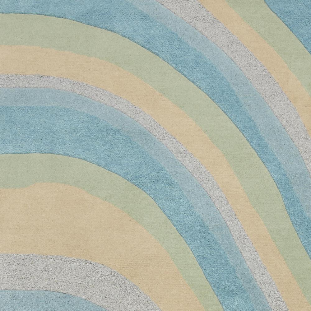 Kas Rugs Eternity 2 X 3 Wool Ocean Indoor Geometric Mid Century Modern Area Rug In The Rugs 