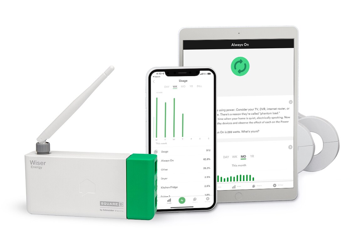 Square D Wiser Energy Smart Home Utility Monitor In The Home Utility Monitors Department At Lowes Com