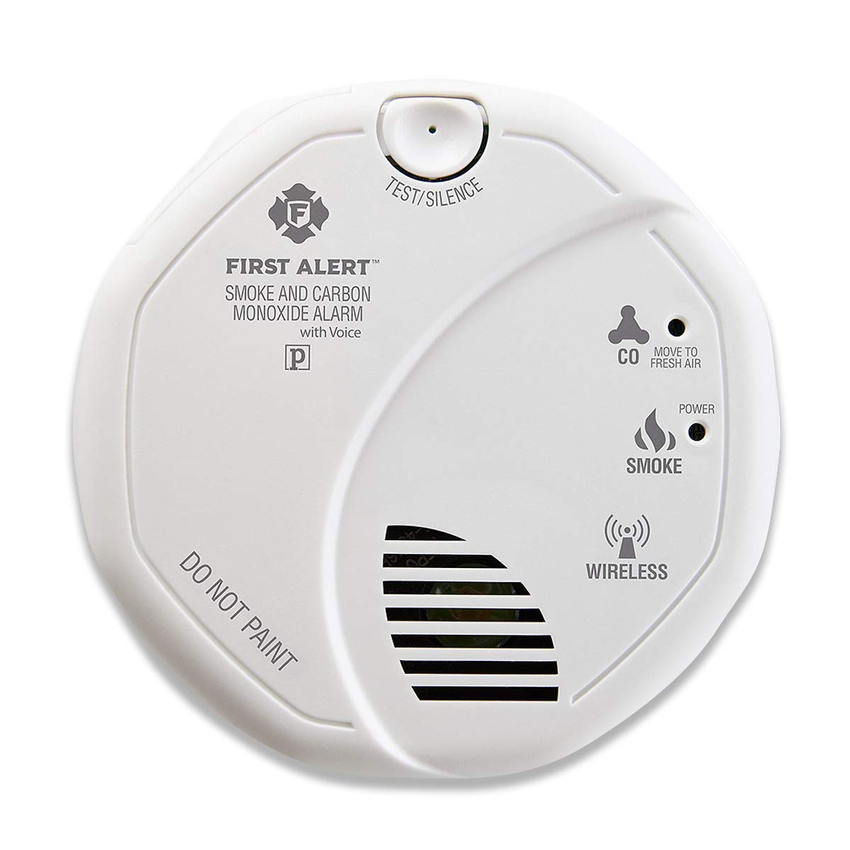 Combination Carbon Monoxide and Smoke Alarm Battery Operate CO & Smoke Detector 