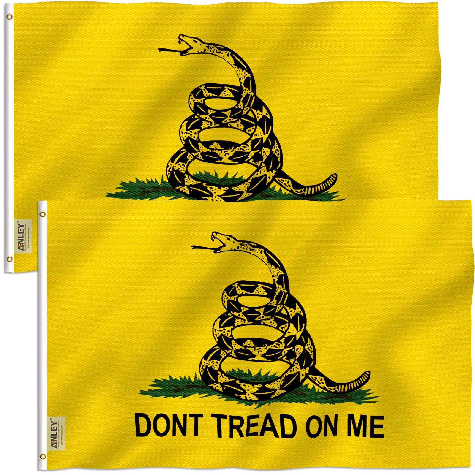4x6 USA American Flag Dont Don't Tread On Me Gadsden Flag 2 Flag Premium Set 