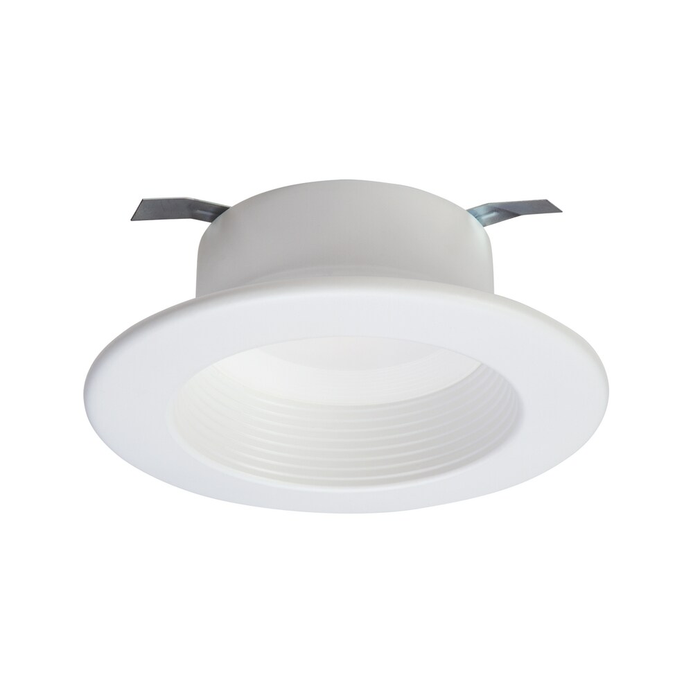 Halo 993W Series 4 in White Recessed Ceiling Light Fixture Trim with Baffle 